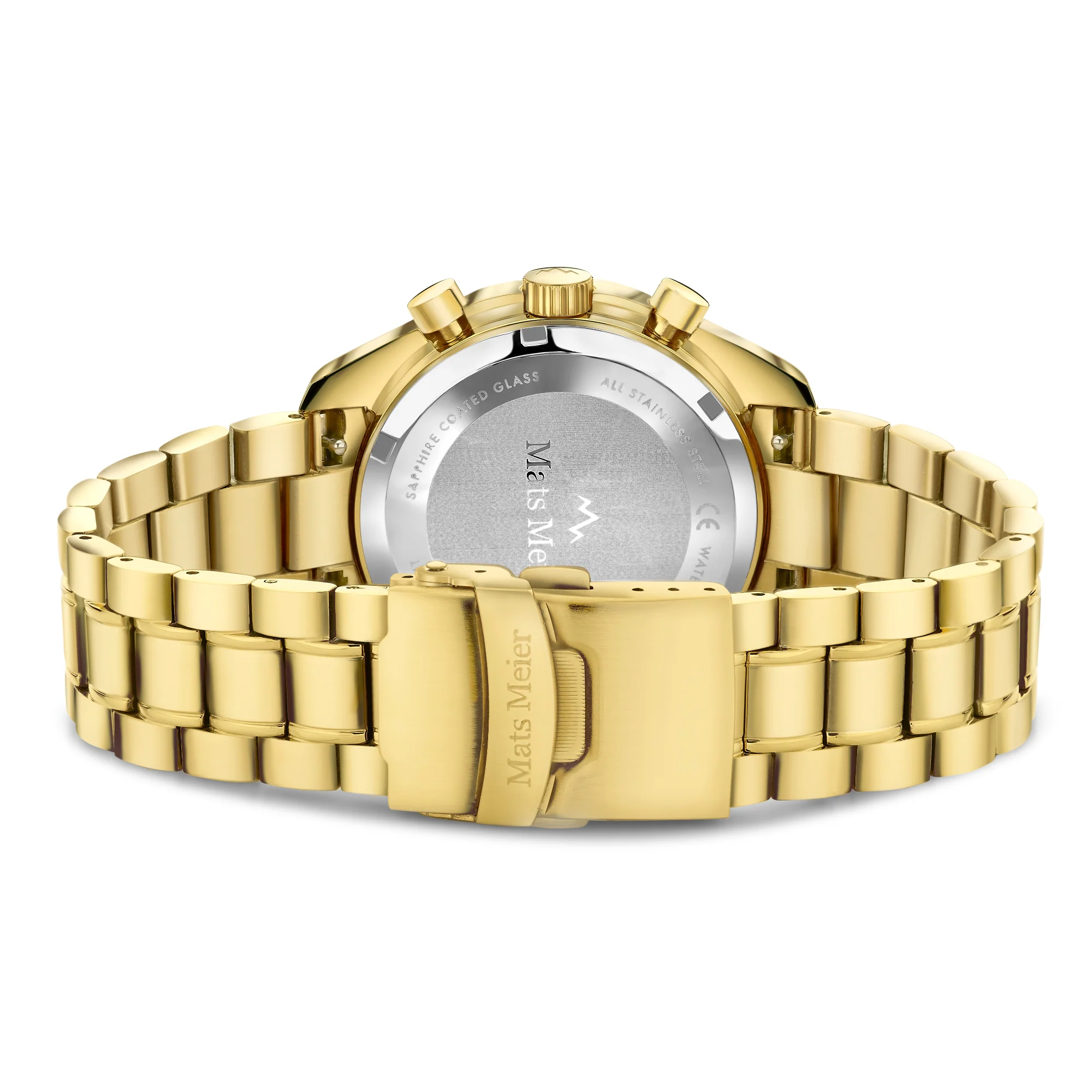 Mats Meier Arosa Racing Chronograph Men'sWatch Gold-coloured and Green MM50017 - Image 5