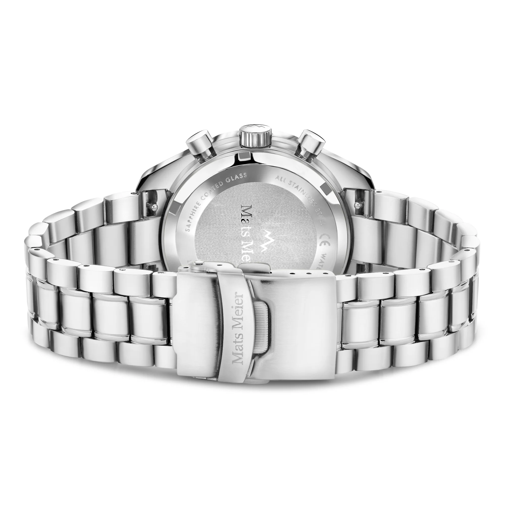 Mats Meier Arosa Racing Chronograph Men'sWatch Silver-coloured and Black MM50012 - Image 5