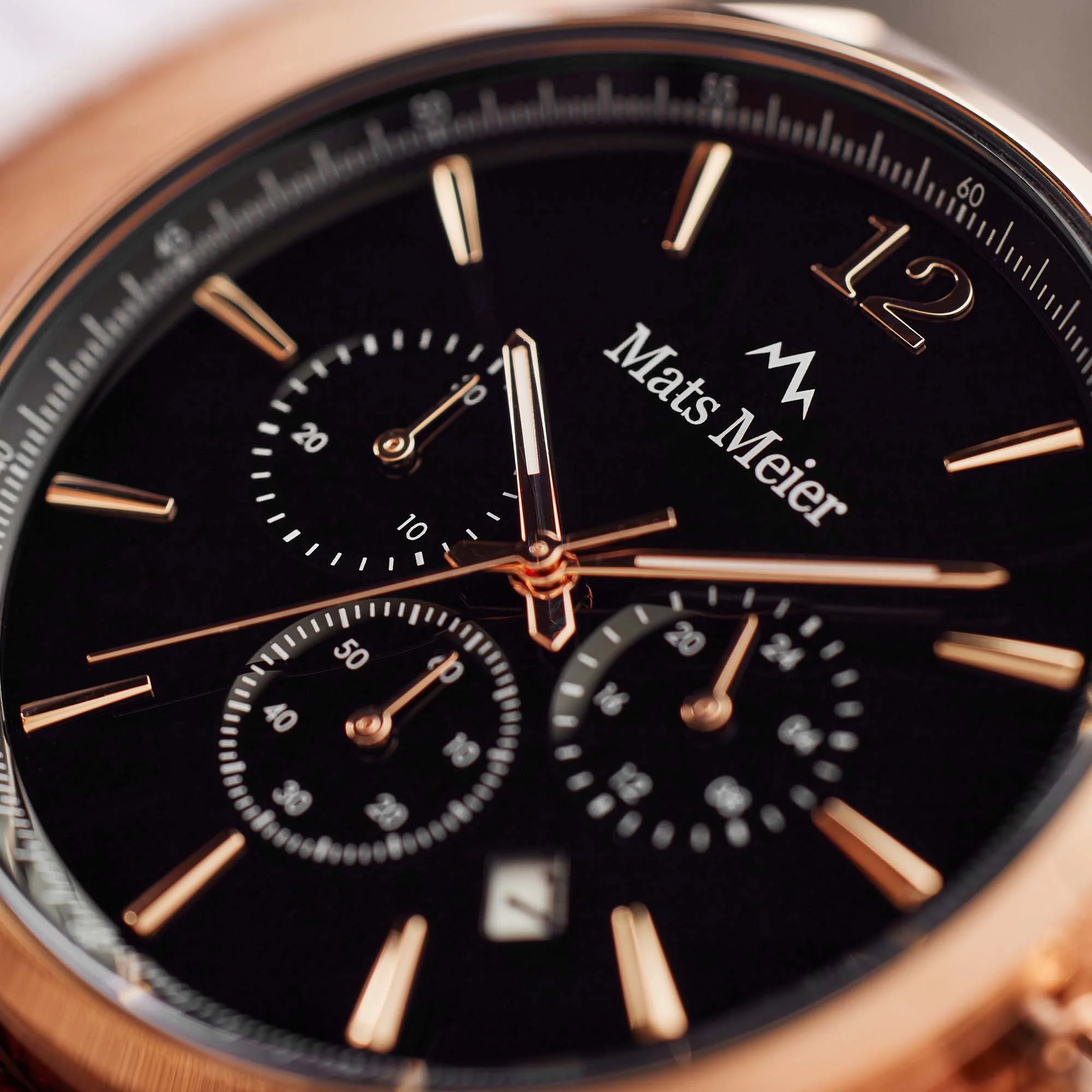 Mats Meier Grand Cornier Chrono Black/Brown Watch MM00101 - Image 5
