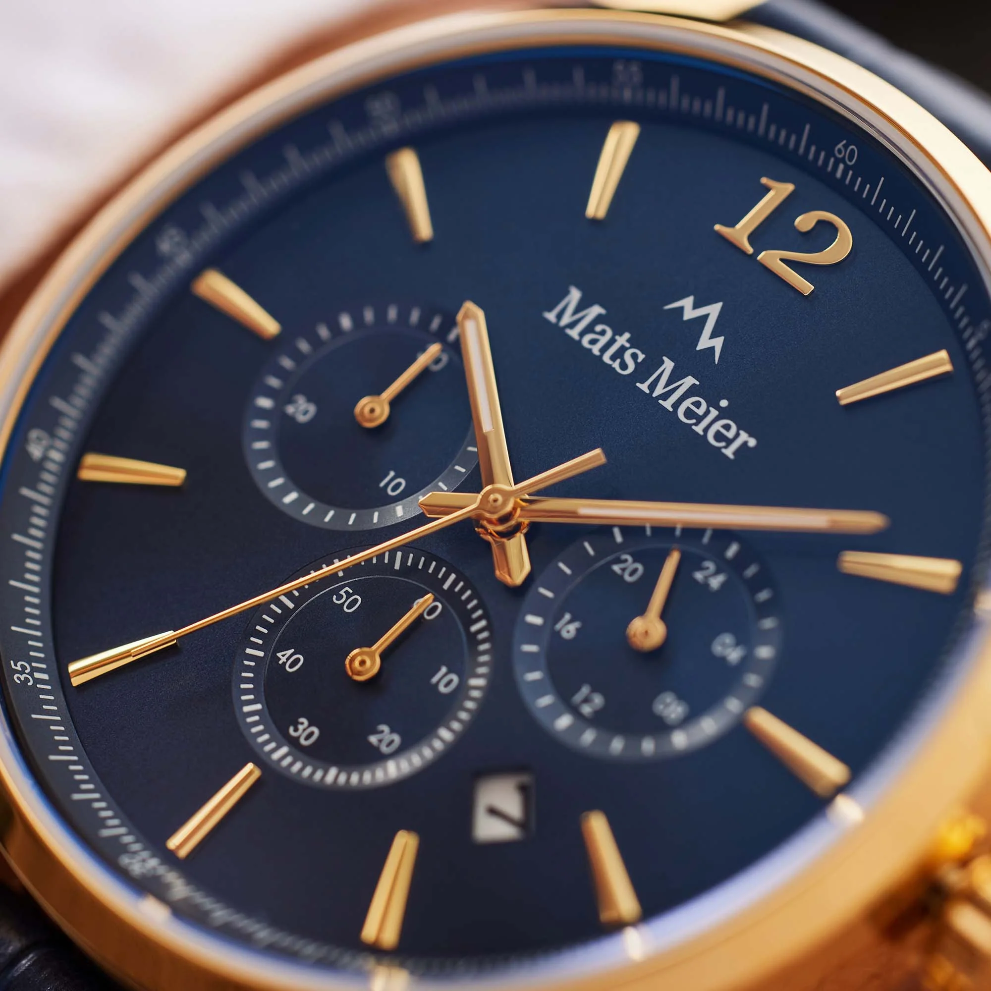 Mats Meier Grand Cornier Chrono Blue Watch MM00123 - Image 5