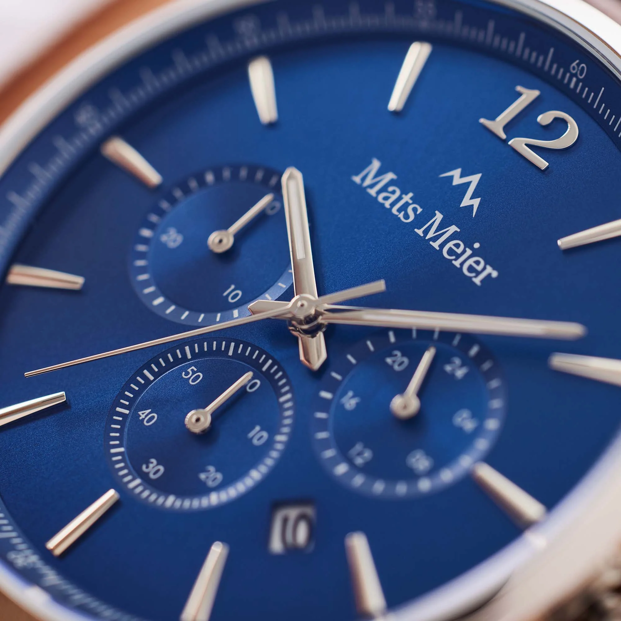 Mats Meier Grand Cornier Chrono Blue/Brown Watch MM00103 - Image 5