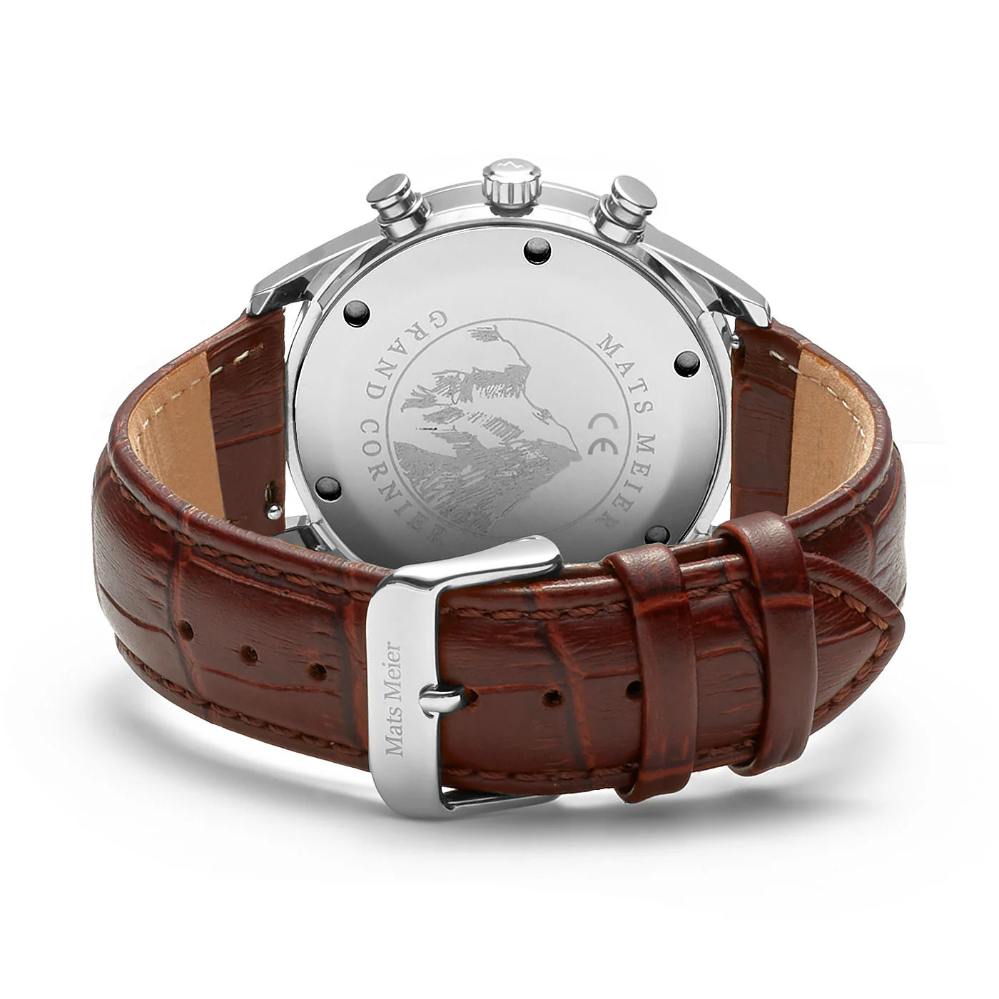 Mats Meier Grand Cornier Chrono Blue/Brown Watch MM00103 - Image 6