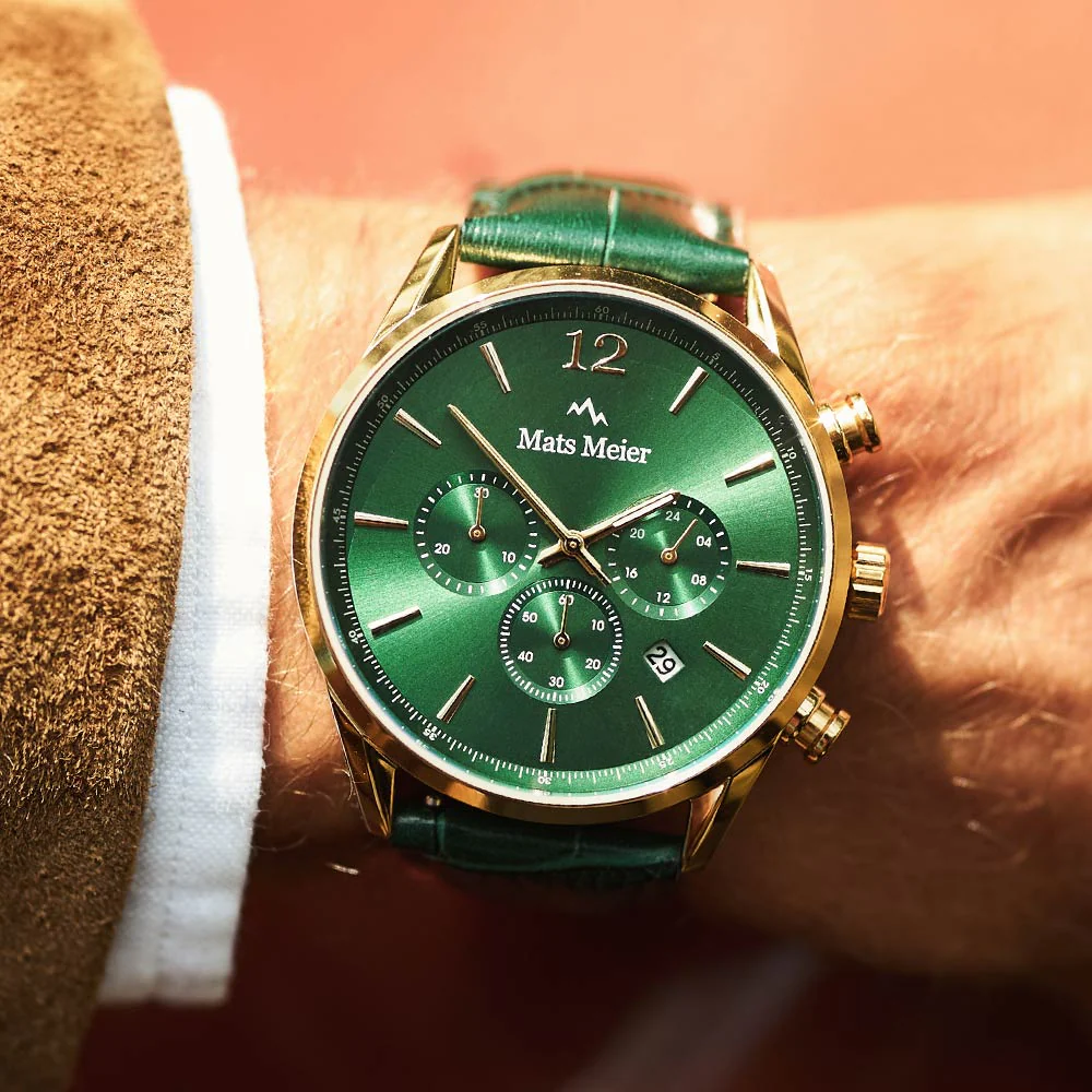 Mats Meier Grand Cornier Chrono Green Watch MM00122 - Image 3