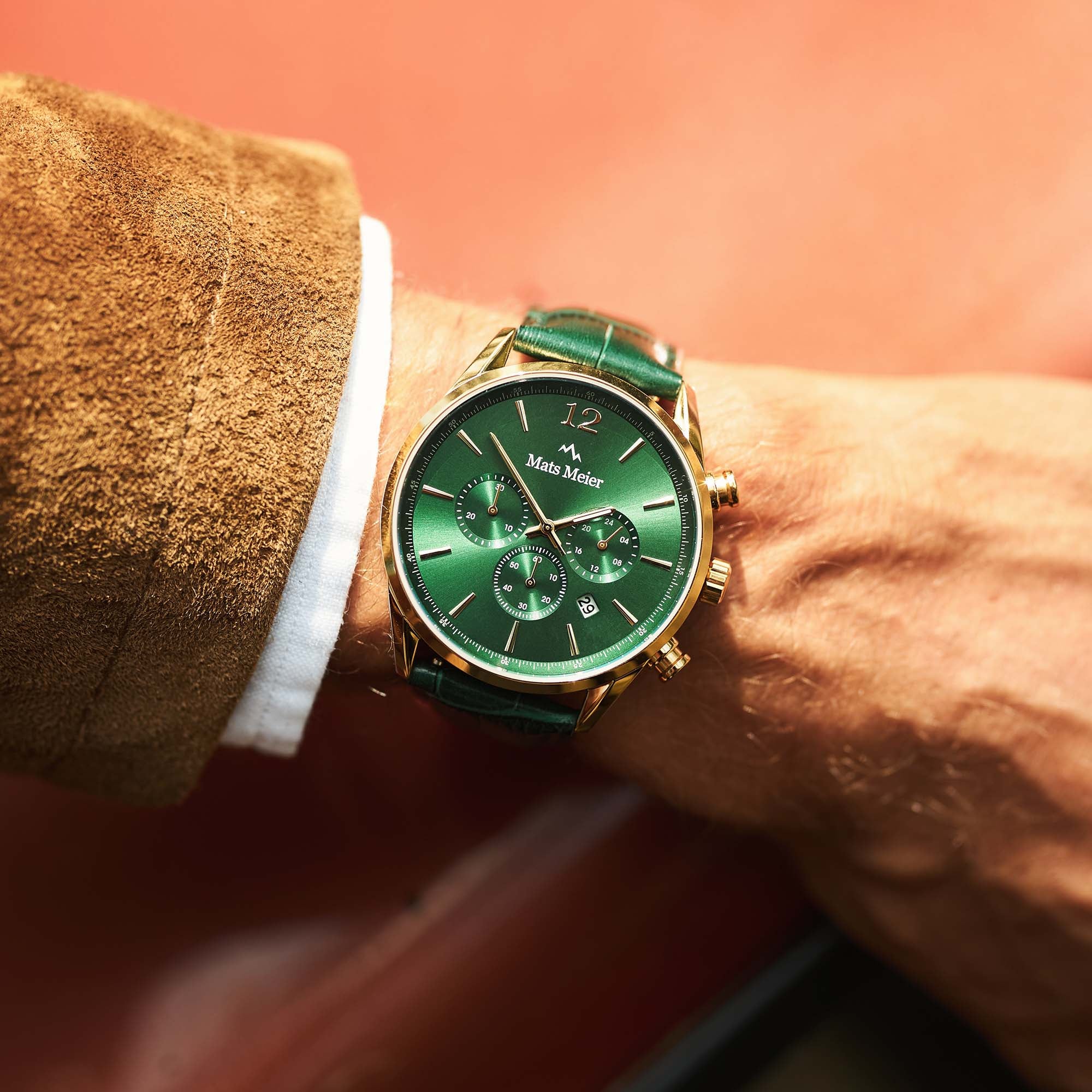 Mats Meier Grand Cornier Chrono Green Watch MM00122 - Image 4