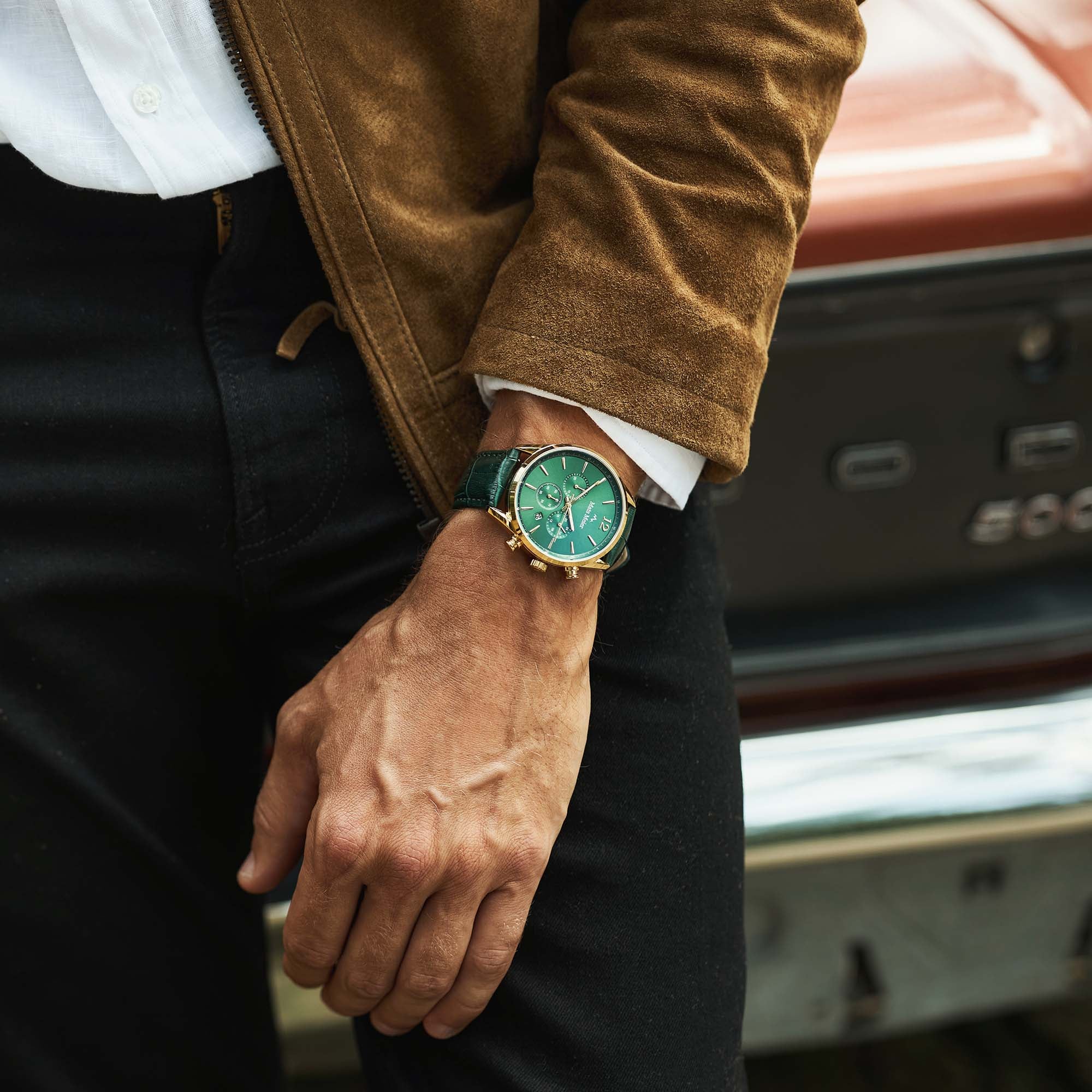 Mats Meier Grand Cornier Chrono Green Watch MM00122 - Image 5