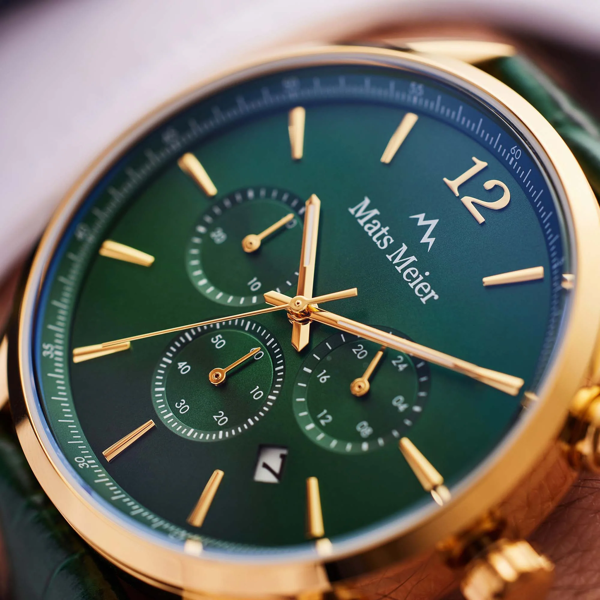 Mats Meier Grand Cornier Chrono Green Watch MM00122 - Image 6