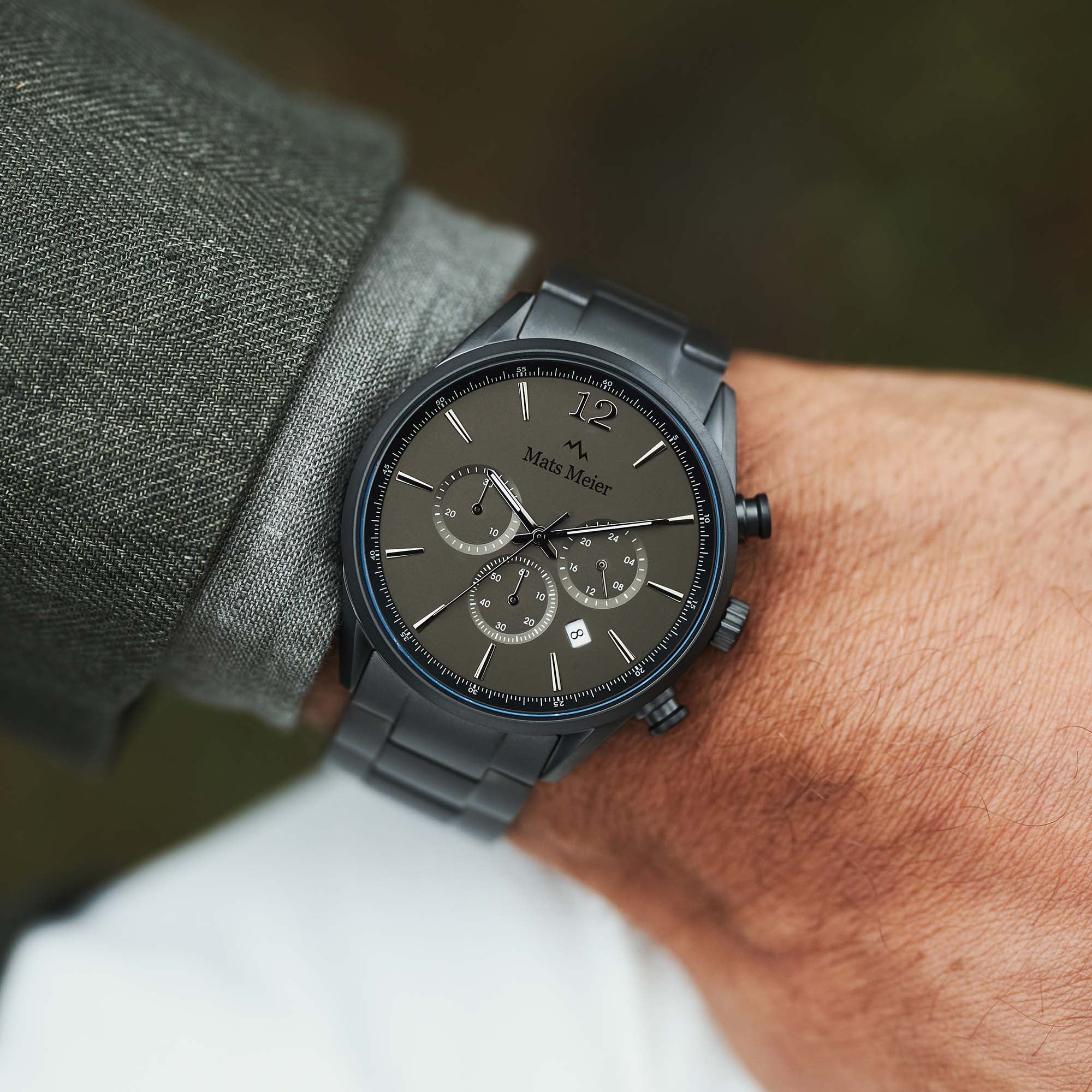 Mats Meier Grand Cornier Chrono Gunmetal Watch MM00127 - Image 4