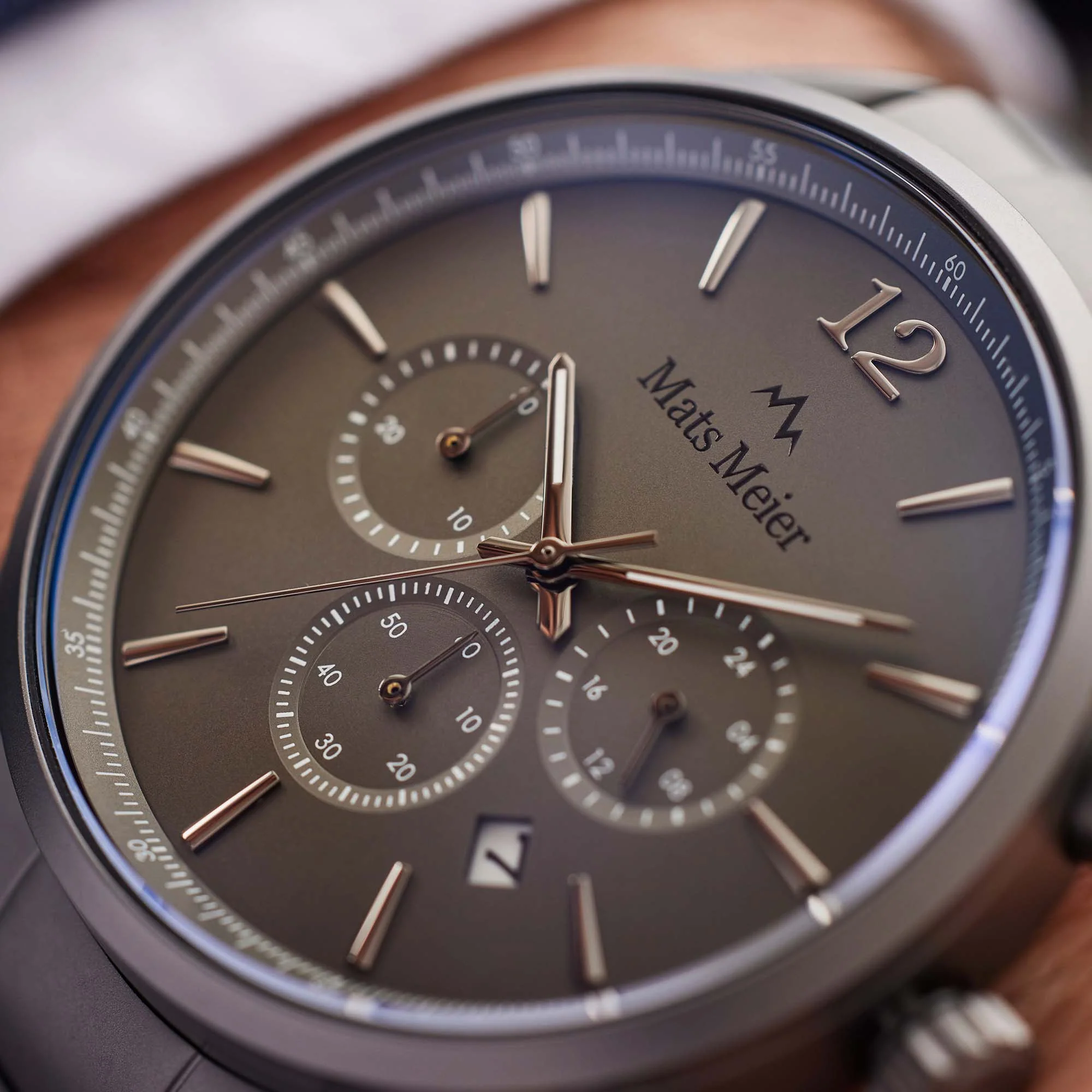 Mats Meier Grand Cornier Chrono Gunmetal Watch MM00127 - Image 6
