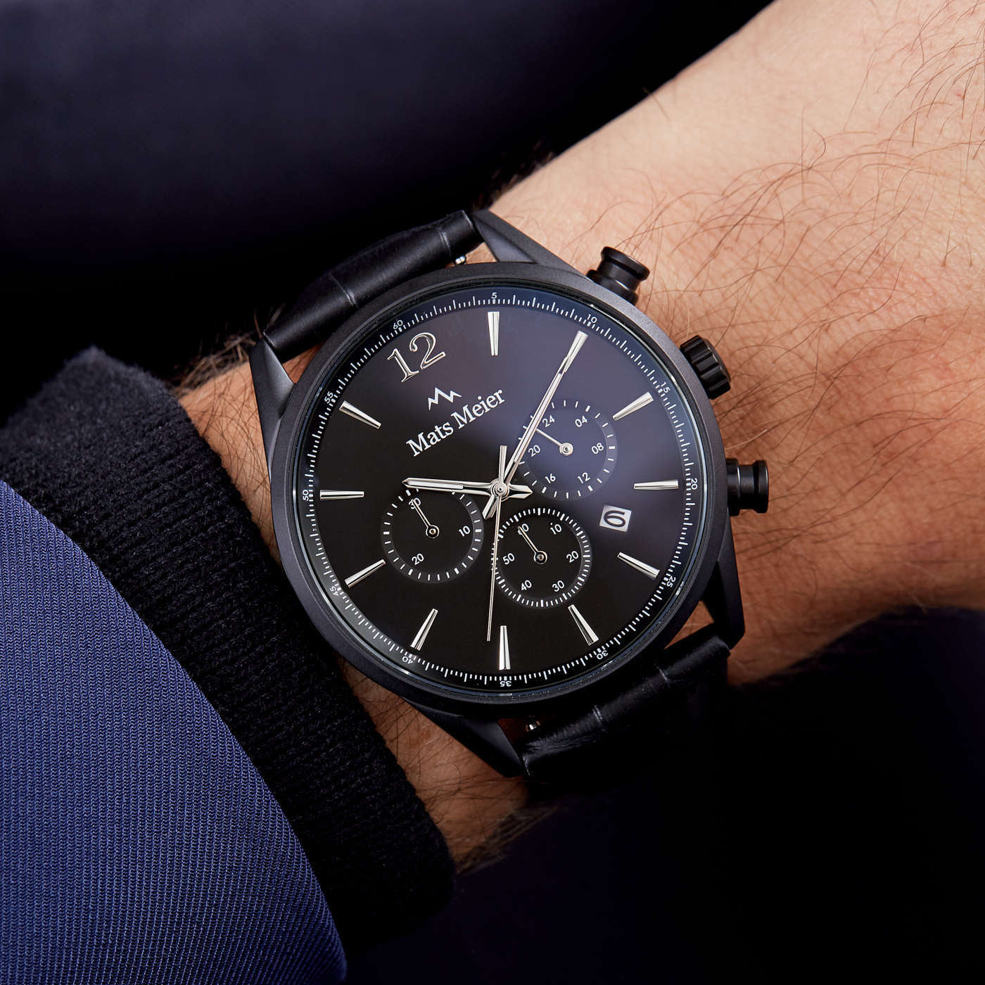 Mats Meier Grand Cornier Chrono Mat Black Watch MM00102 - Image 3