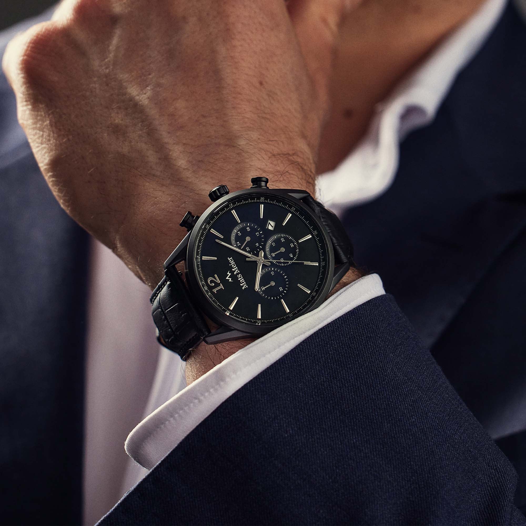 Mats Meier Grand Cornier Chrono Mat Black Watch MM00102 - Image 4
