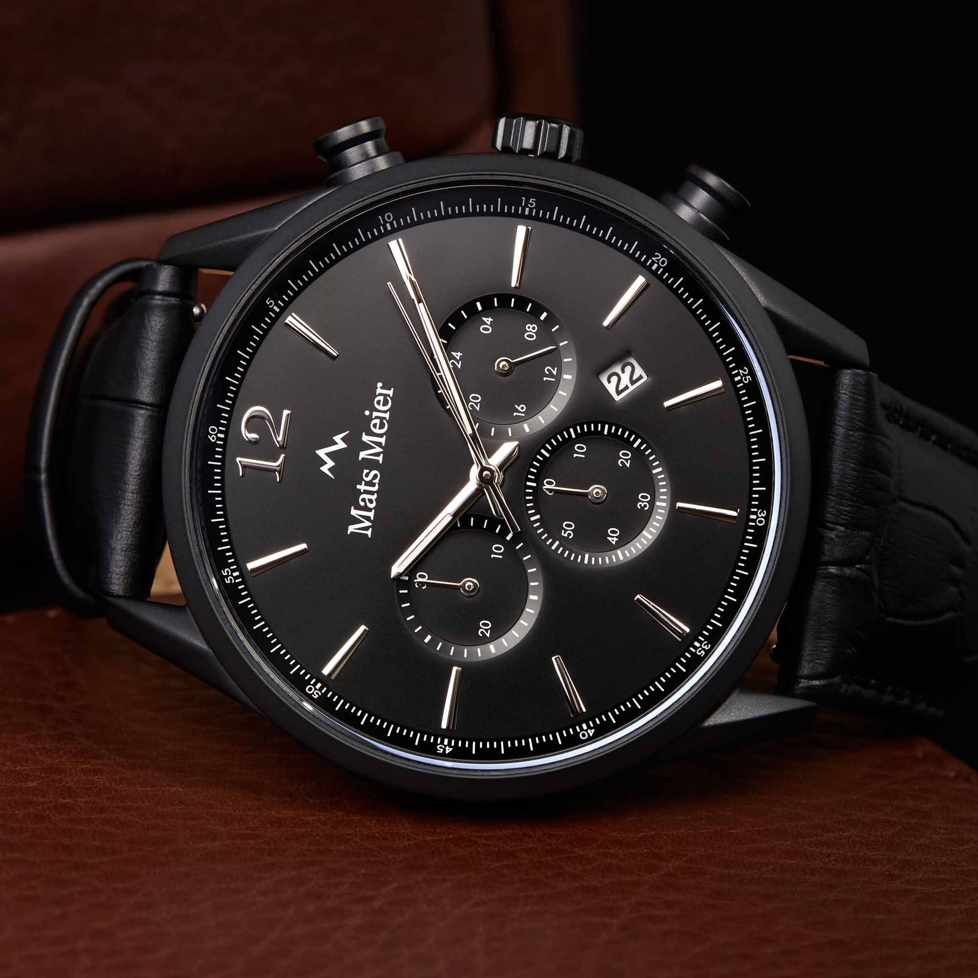 Mats Meier Grand Cornier Chrono Mat Black Watch MM00102 - Image 8