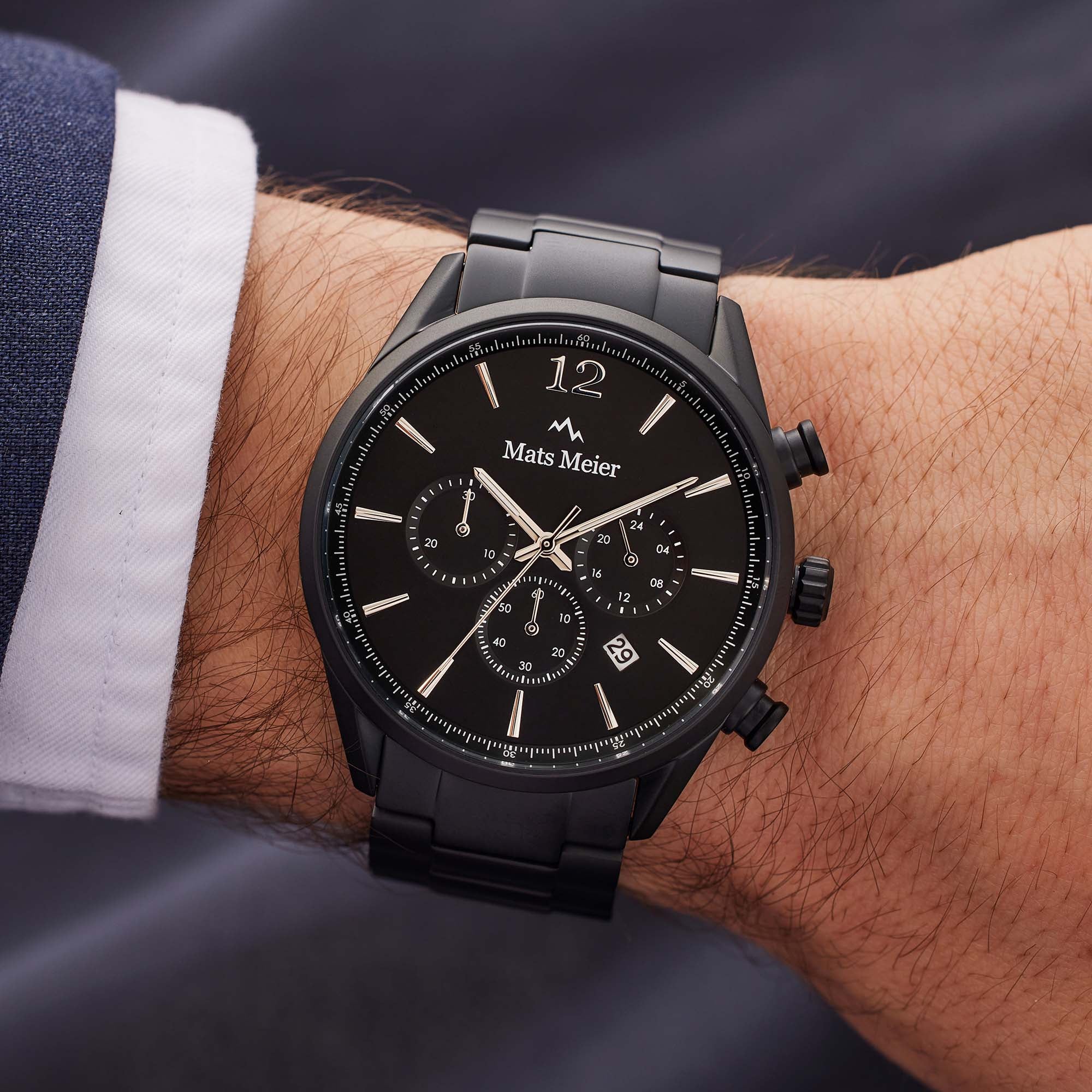 Mats Meier Grand Cornier Chrono Mat Black Watch MM00109 - Image 2