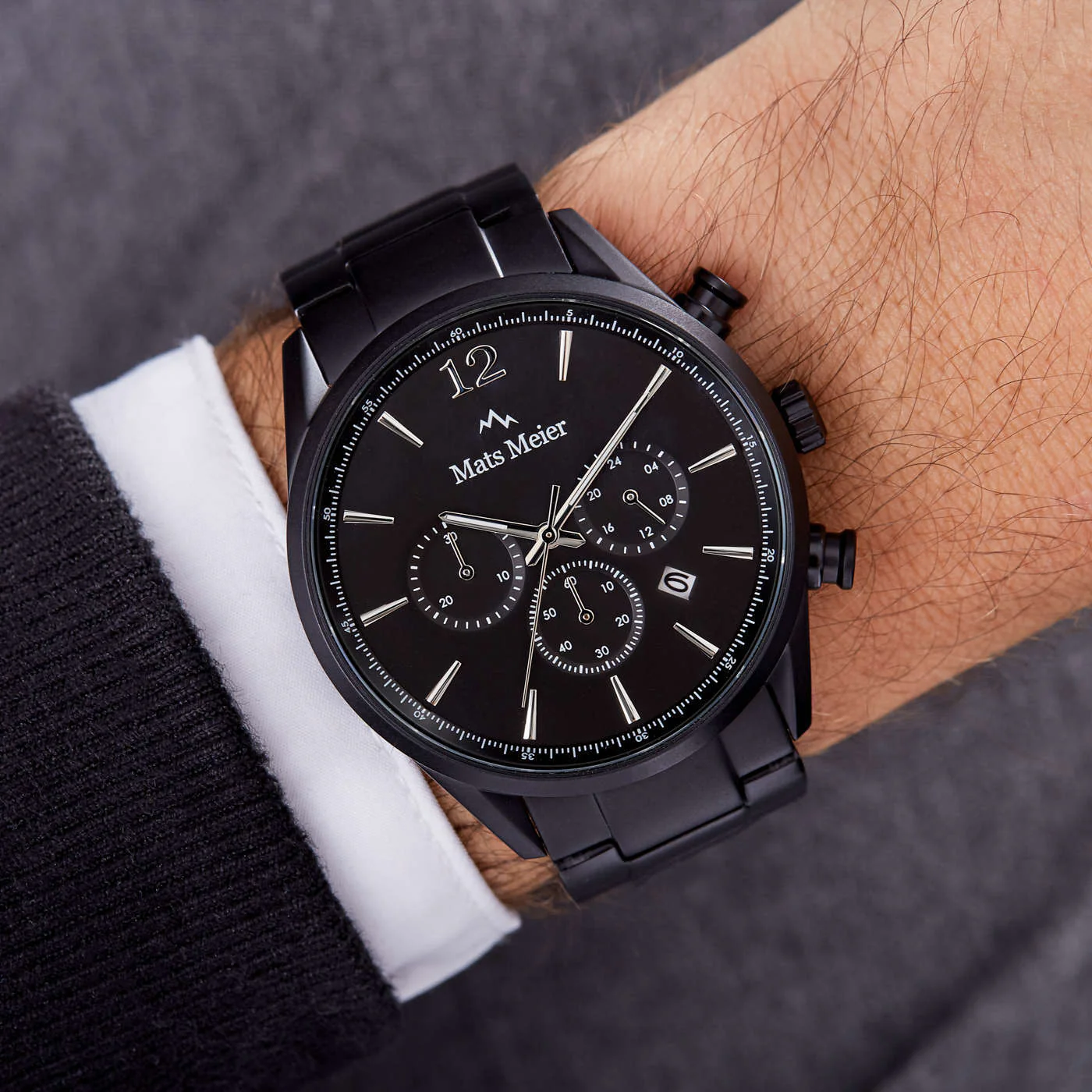 Mats Meier Grand Cornier Chrono Mat Black Watch MM00109 - Image 3