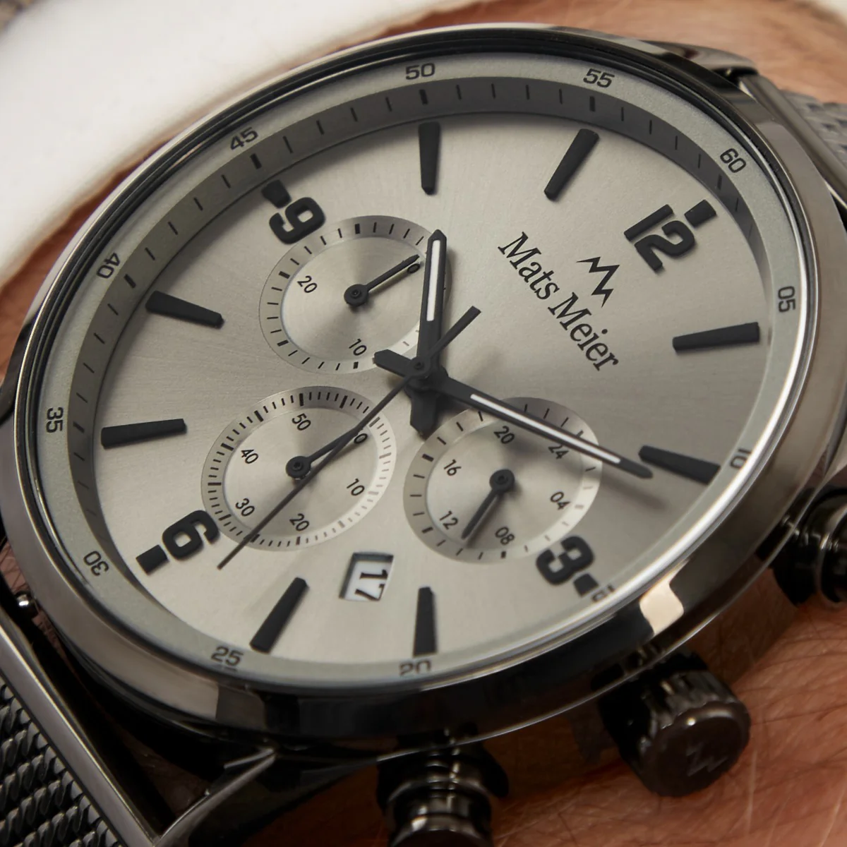 Mats Meier Grand Cornier Chronograph Men's Watch Gun Metal MM00136 - Image 3