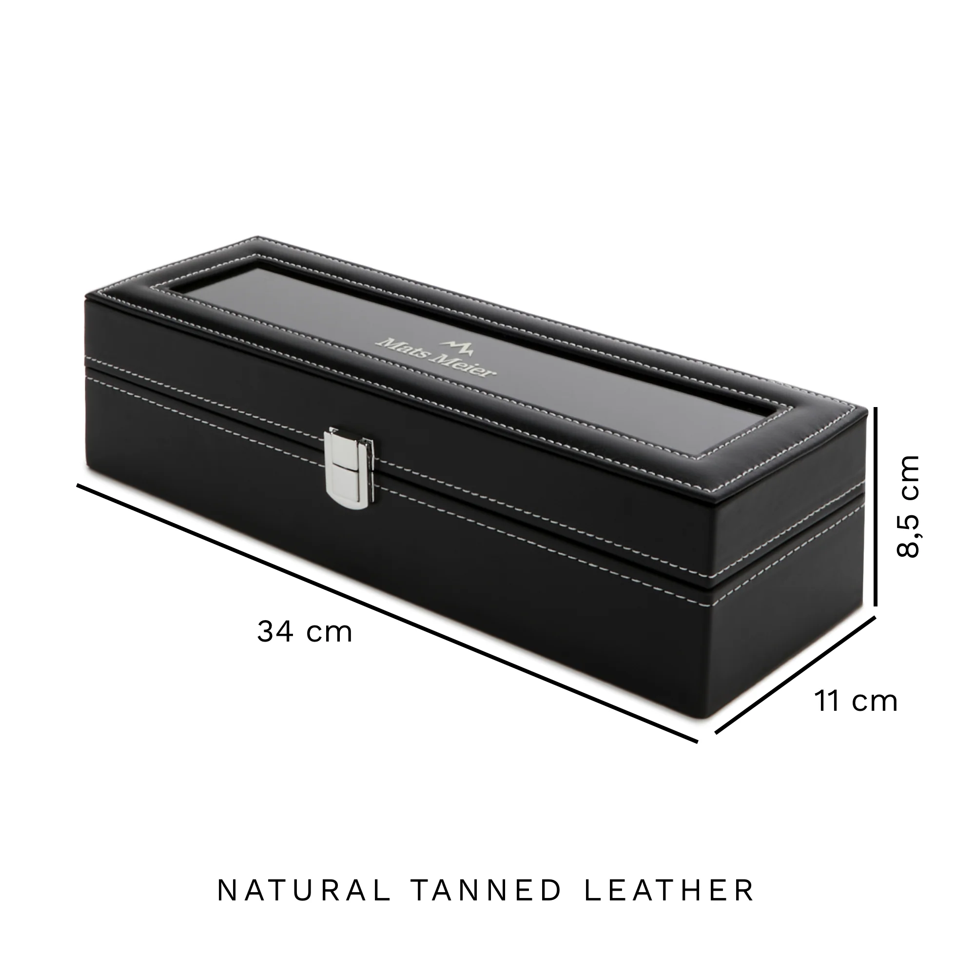 Mats Meier Mont Fort Black Watchbox voor 6 Watchs - Image 7