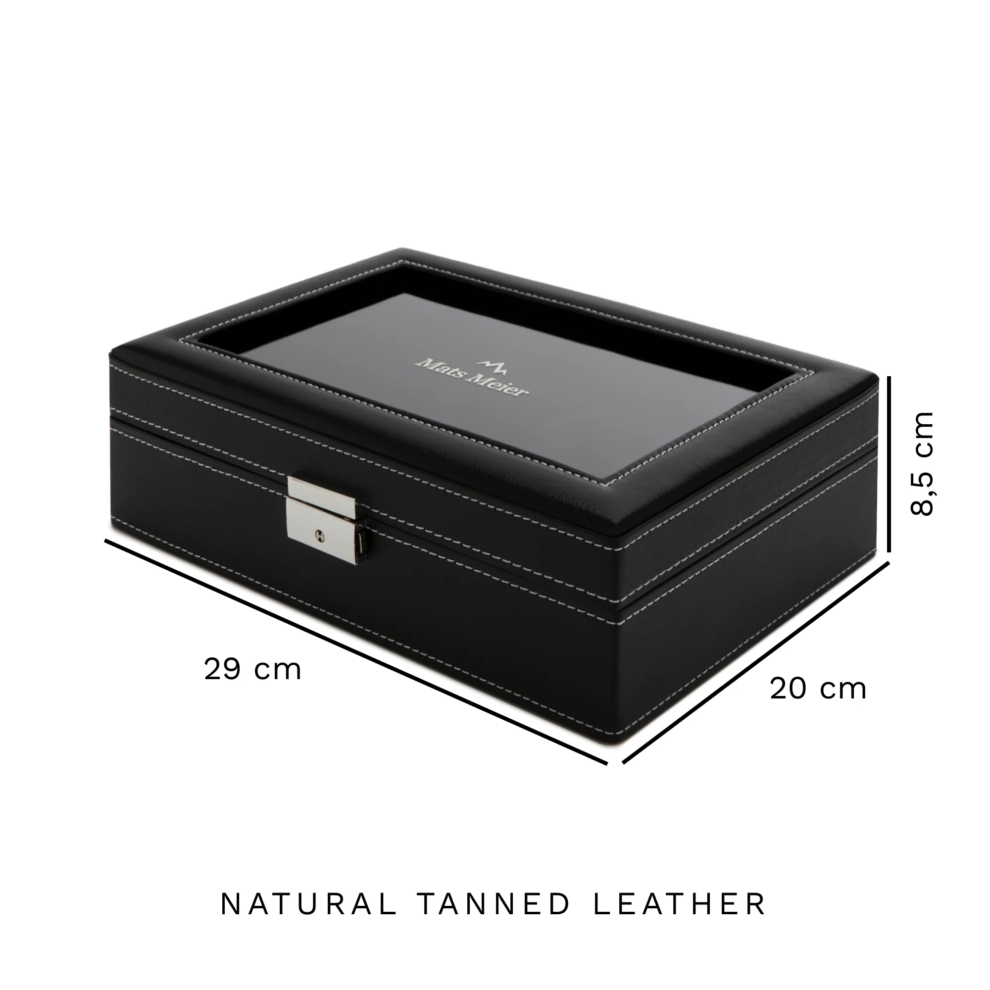 Mats Meier Mont Fort Black Watchbox voor 8 Watchs - Image 7