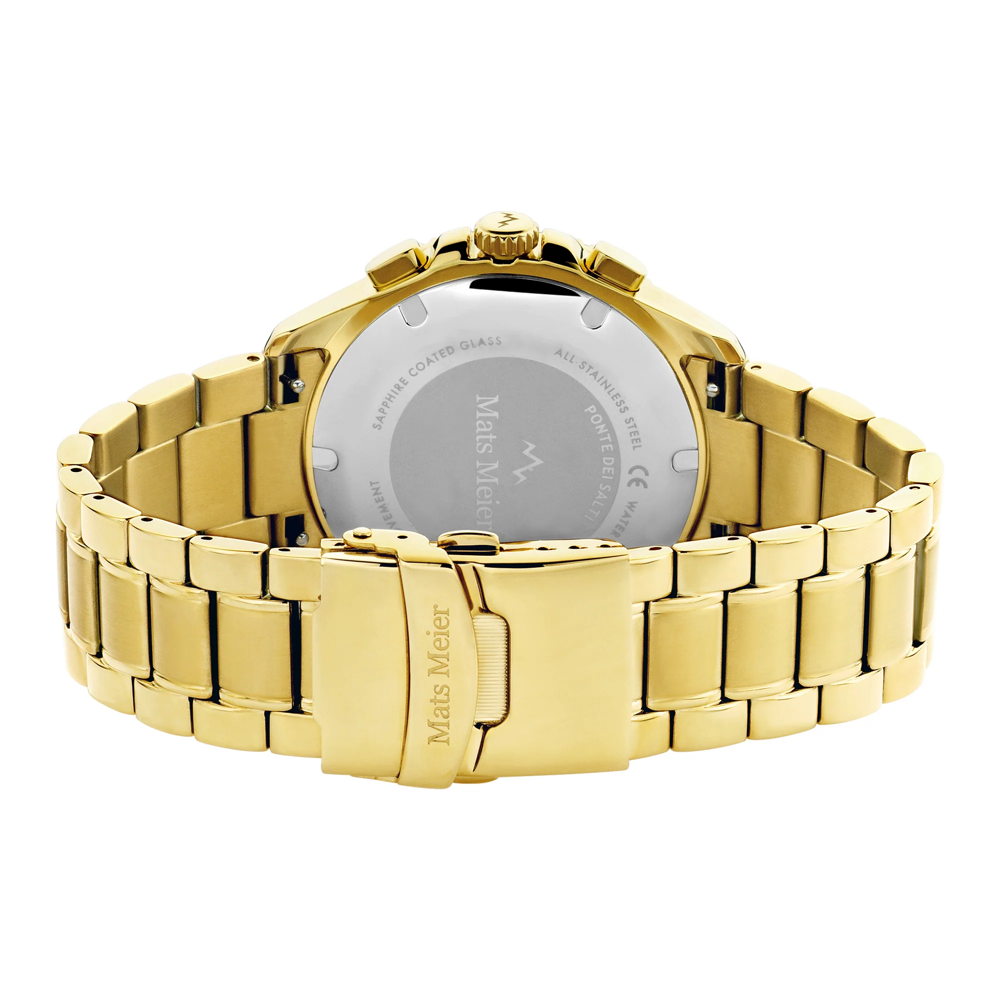 Mats Meier Ponte dei Salti Chronograph Men'sWatch Gold-coloured and Black MM00509 - Image 6