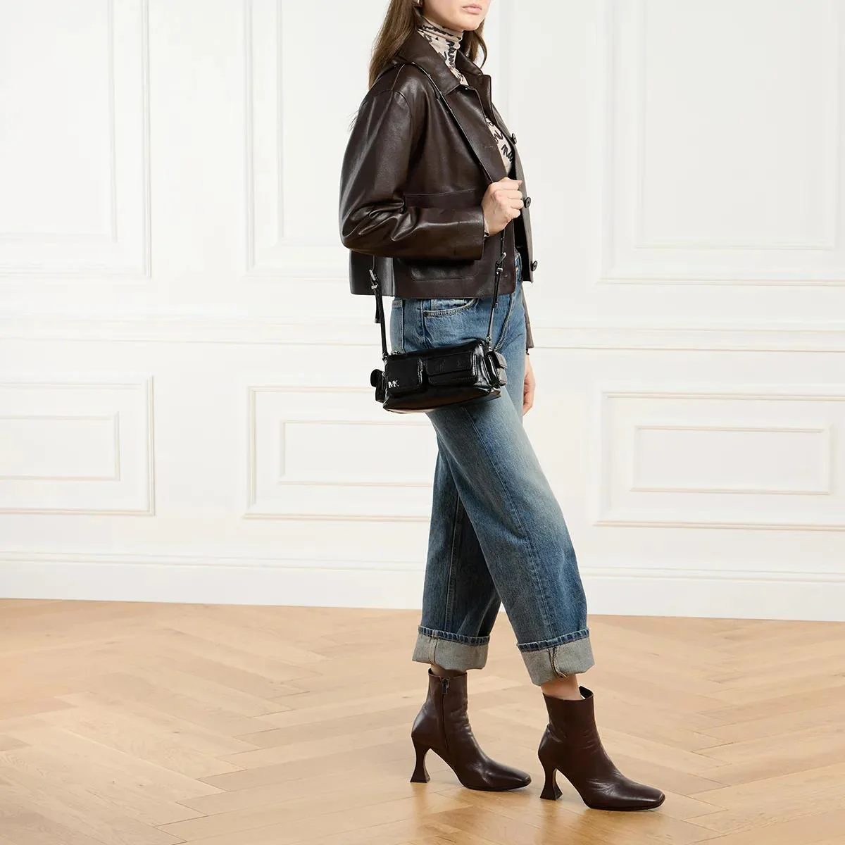 Michael Kors Black Crossbody Bag 2001-A0539631 - Image 2