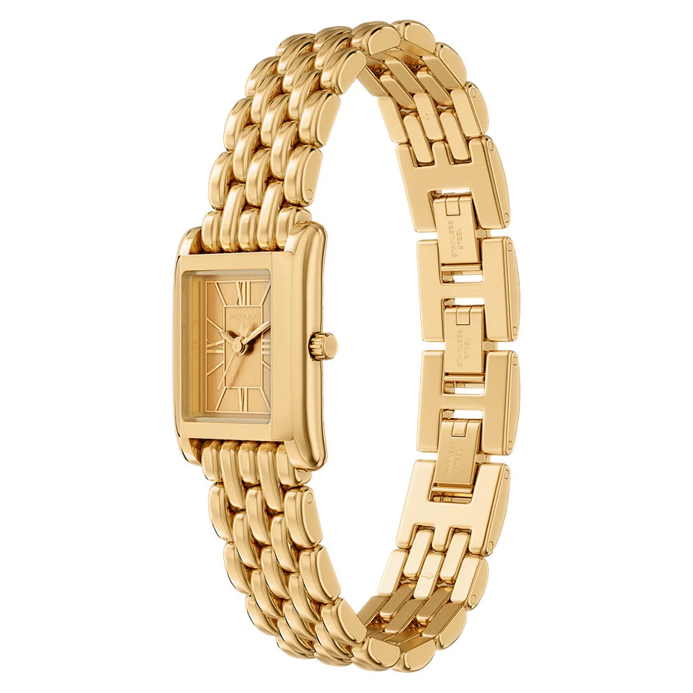 Michael Kors Essex Rectangular Gold Dial Watch MK4997 - Image 3