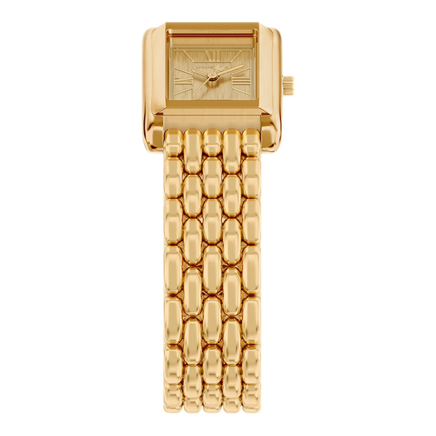 Michael Kors Essex Rectangular Gold Dial Watch MK4997 - Image 5