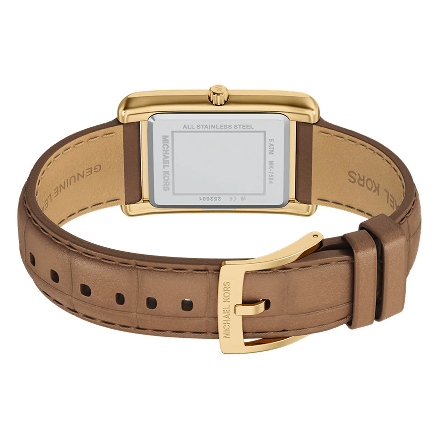 Michael Kors Essex Rectangular Gold Dial Watch MK7584 - Image 7