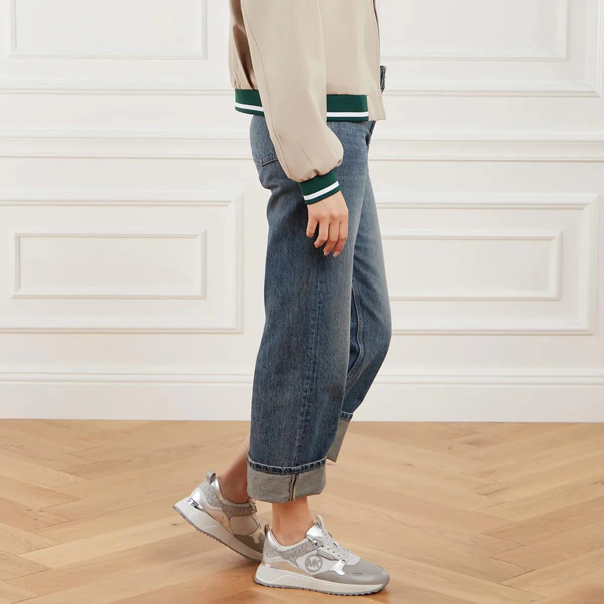 Michael Kors Grijze Sneakers 2001-A0415369_39 - Image 2