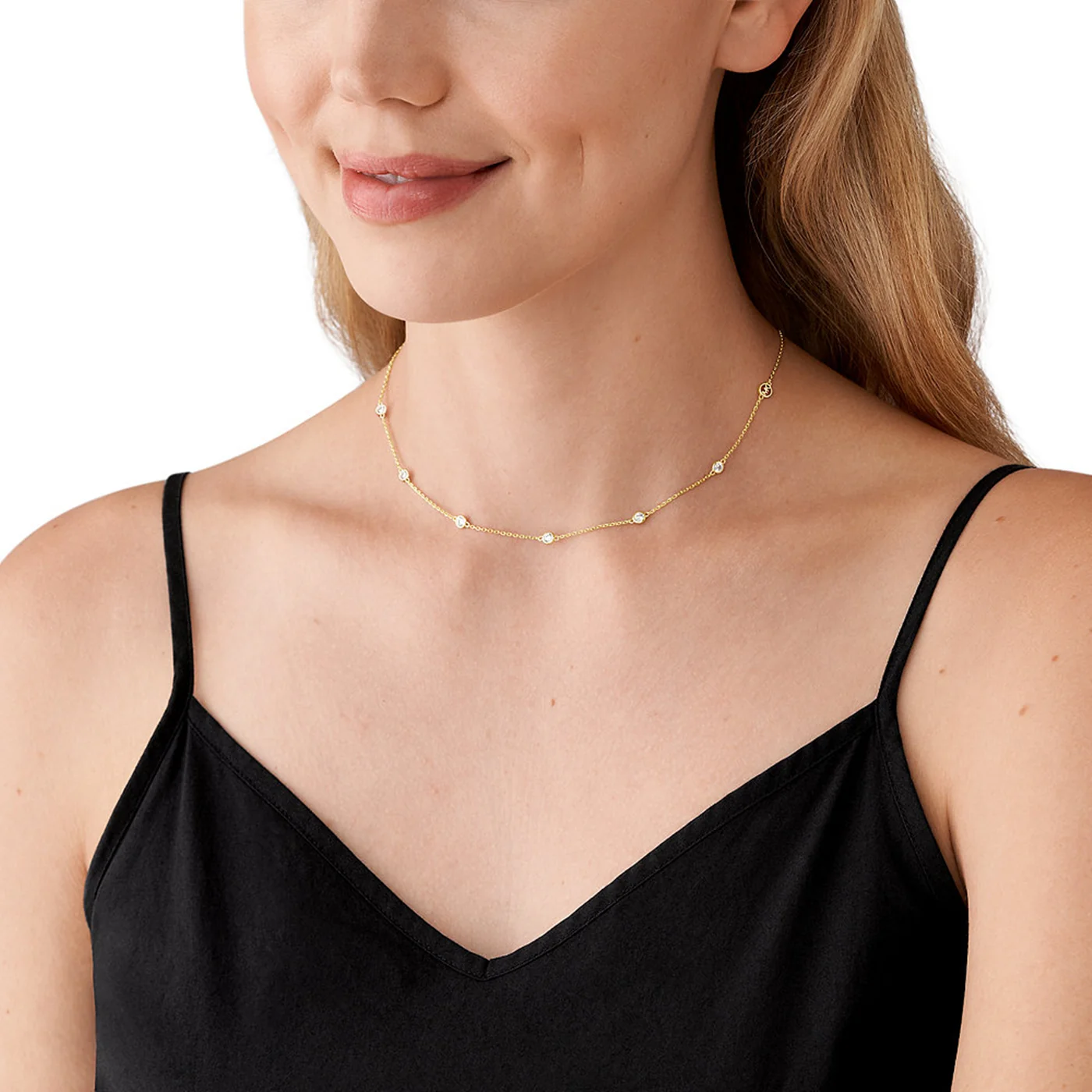 Michael Kors Kors Brilliance Gold Necklace MKC1714CZ710 - Image 2