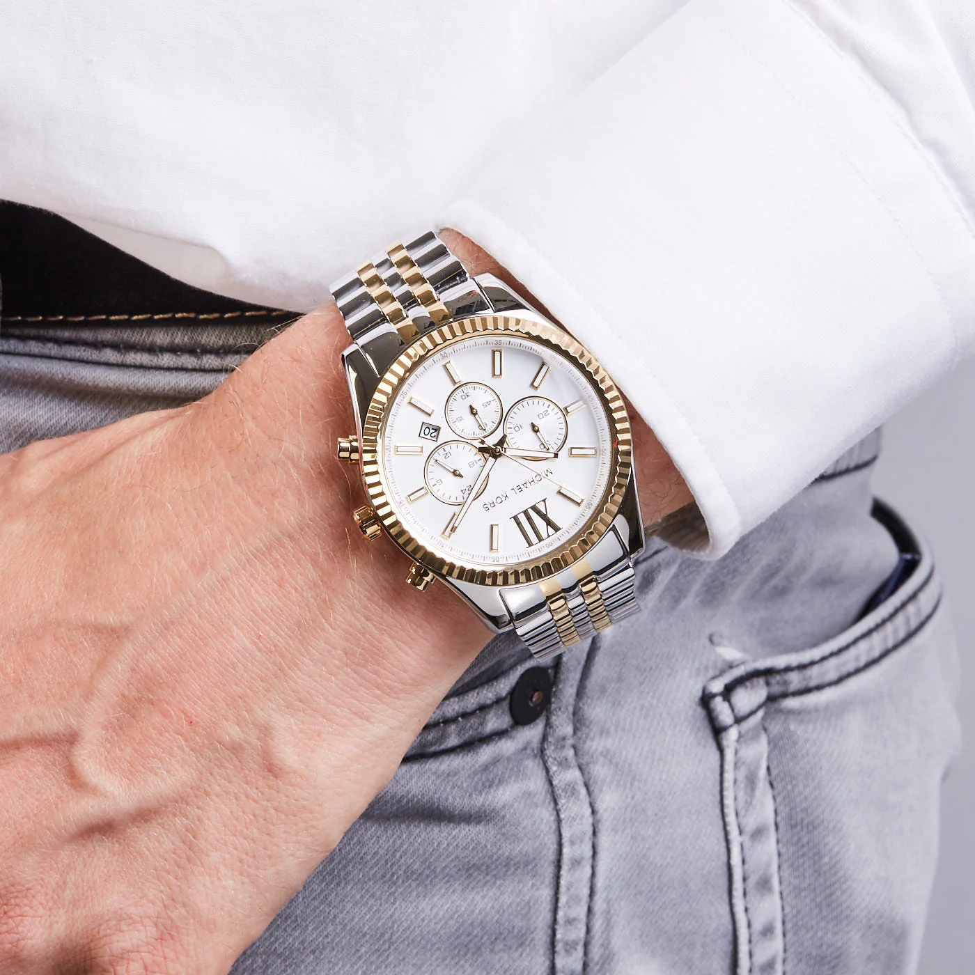 Michael Kors Lexington Silver Watch MK8344 - Image 4