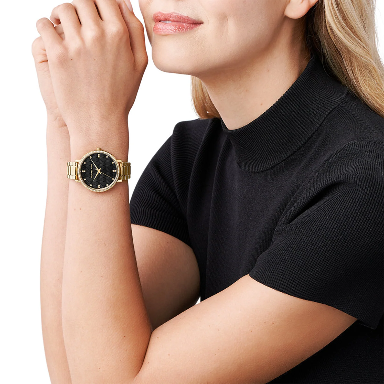Michael Kors Pyper Gold and Black Women's Watch MK4593 - Image 2