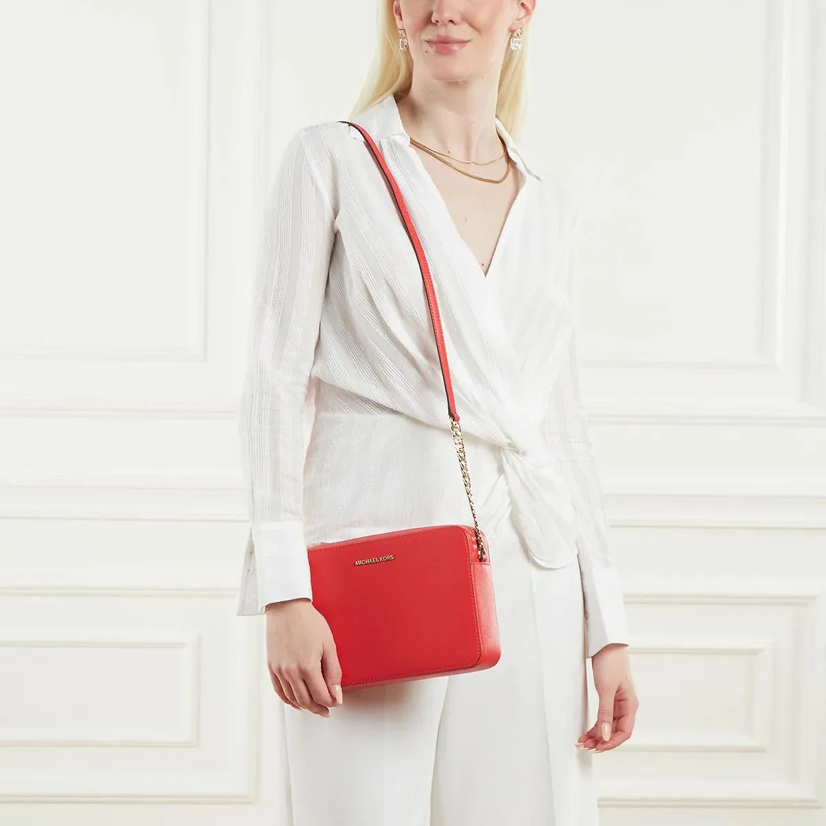 Michael Kors Red Camera Bag 2001-A0480506 - Image 2