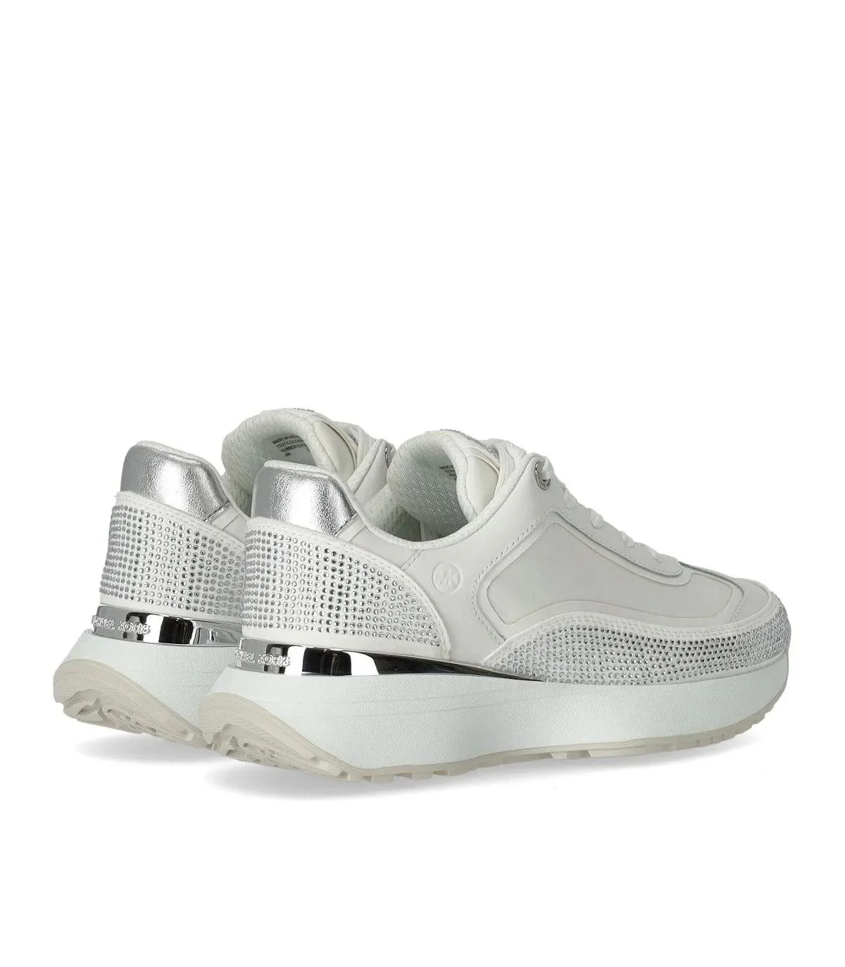 Michael Kors Witte Leren Sneakers 2001-A0376630_40 - Image 3