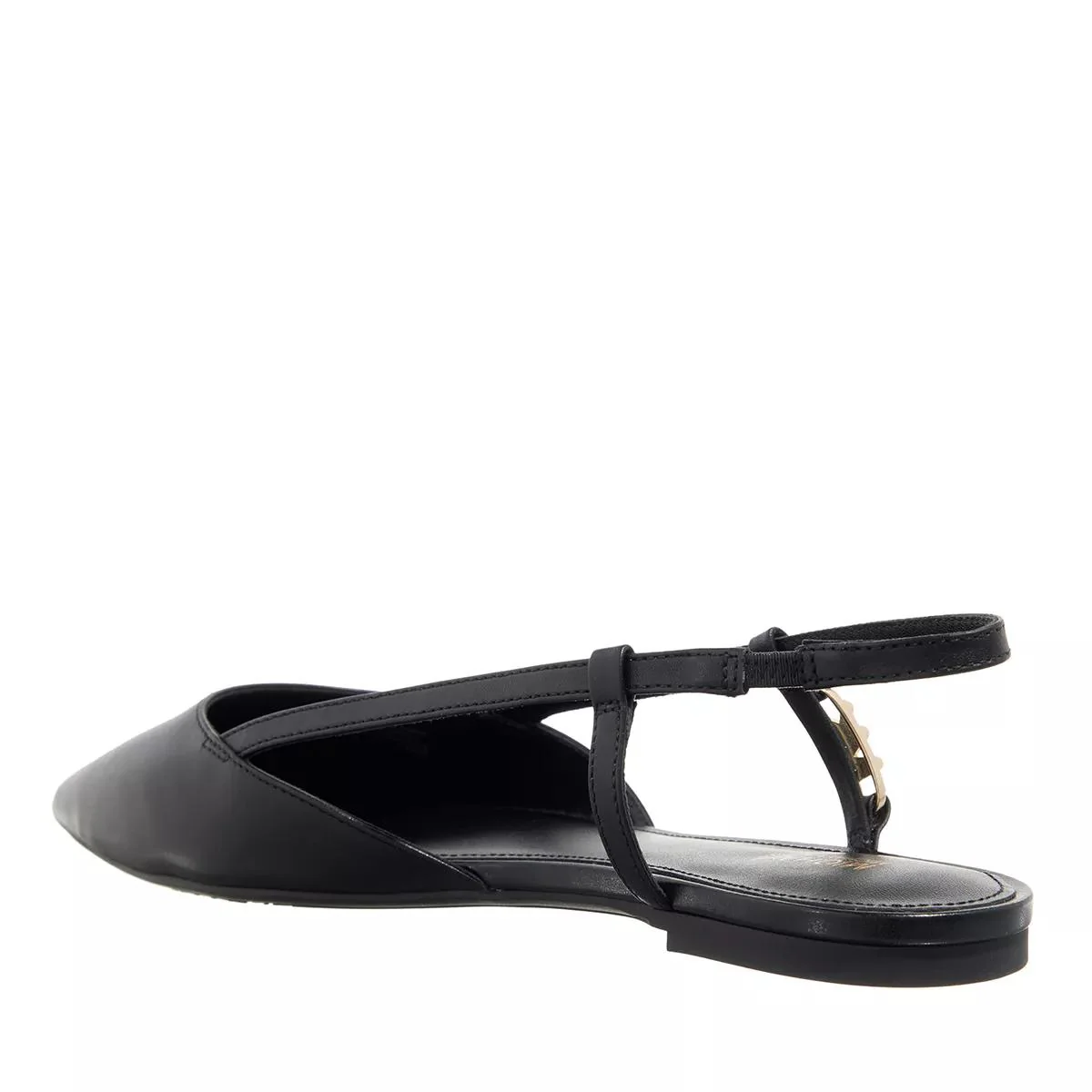 Michael Kors Zwarte Leren Ballerina's 2001-A0224324_37 - Image 2
