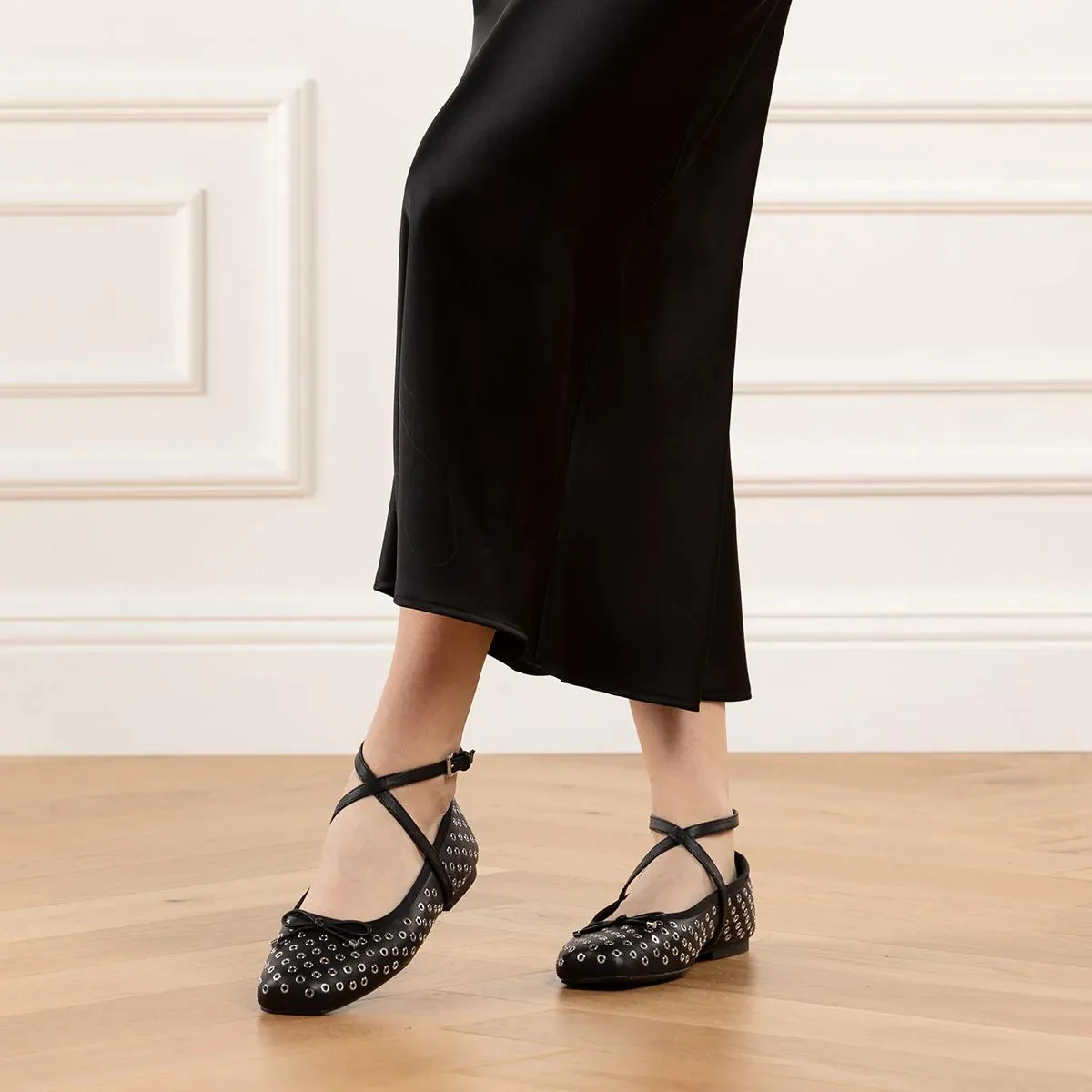 Michael Kors Zwarte Leren Loafers 2001-A0478368_37 - Image 2