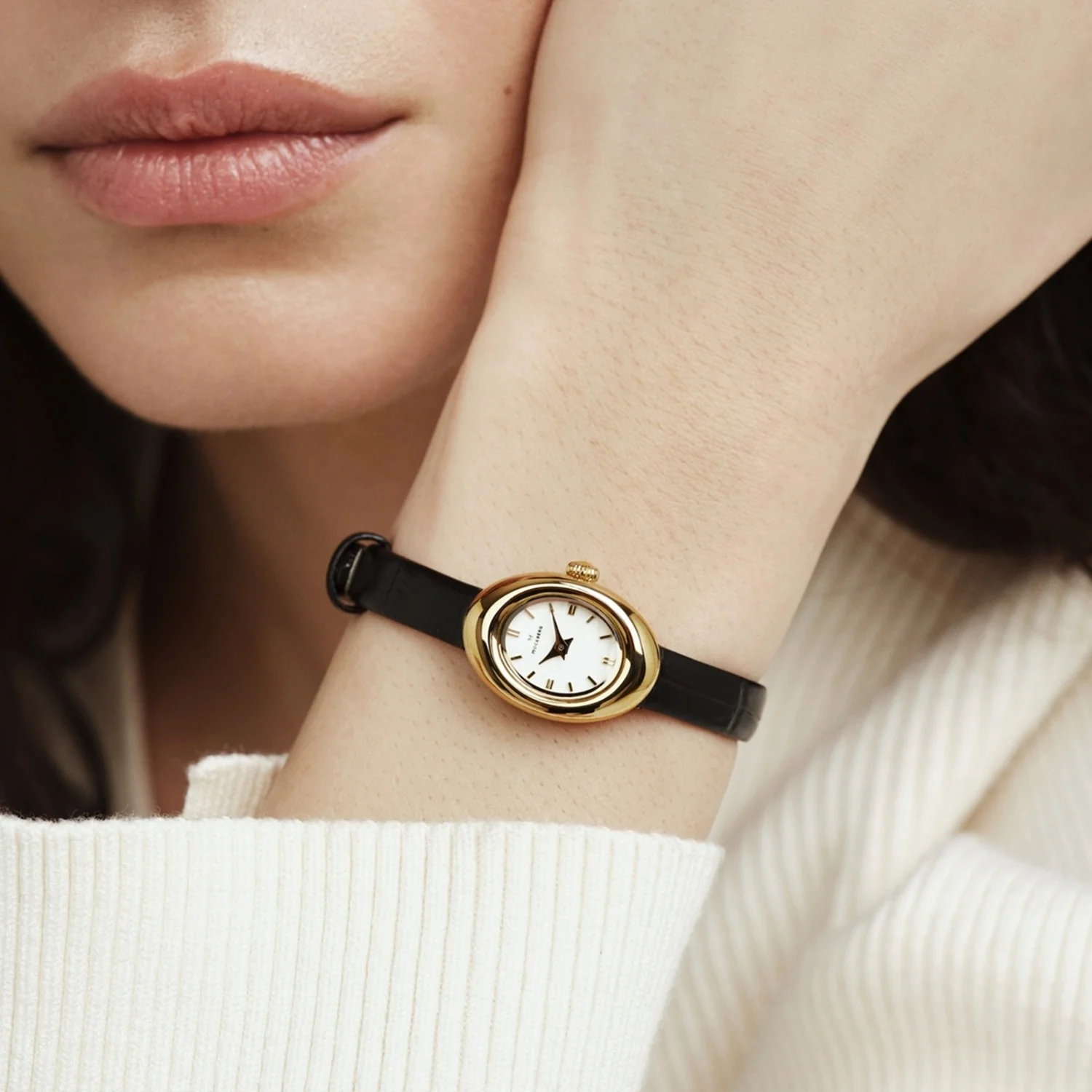 Mockberg Belle Oval Petite Leather Women's Watch MB1412 - Image 2