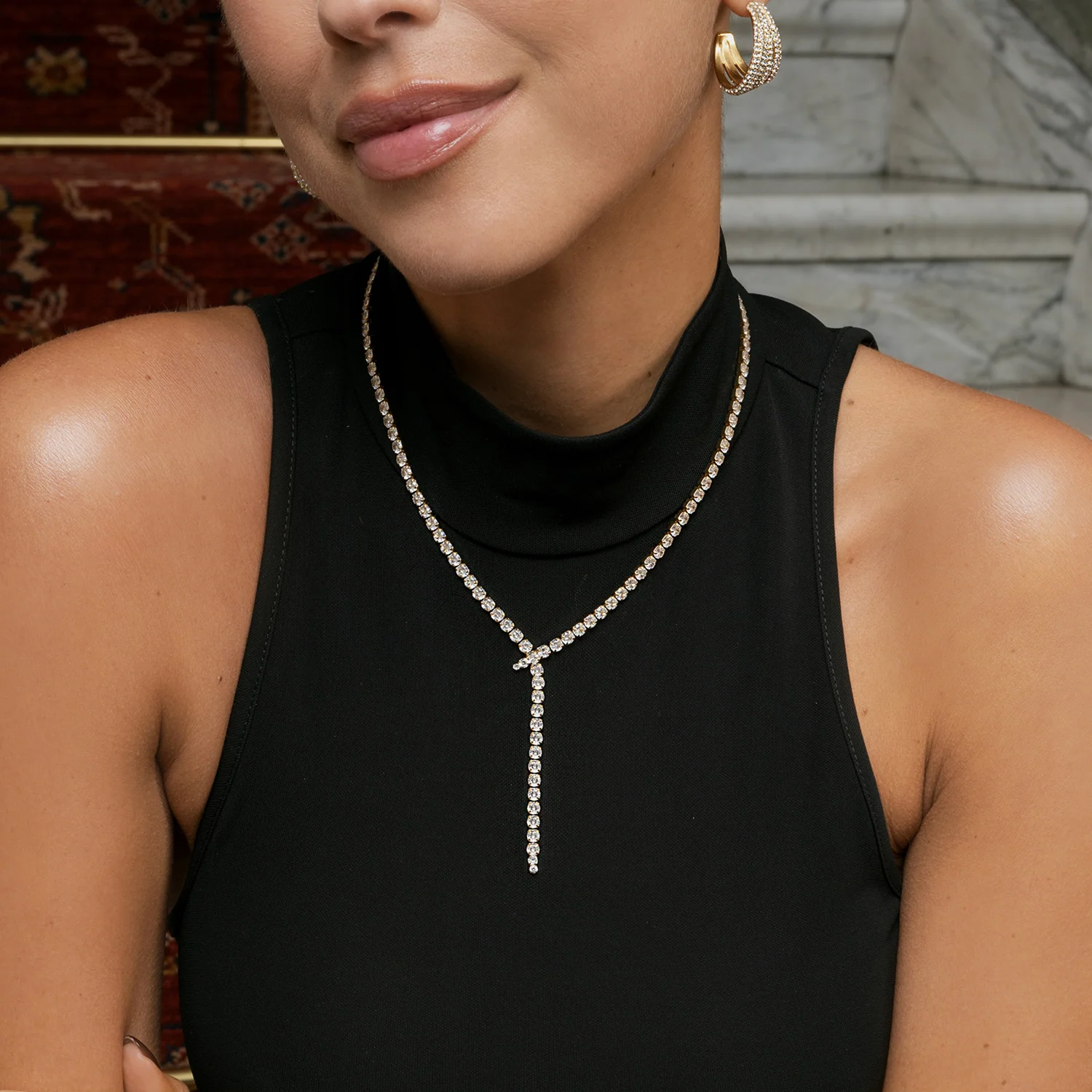 Mockberg Kenza Gold Plated Alora Necklace MB1930 - Image 3