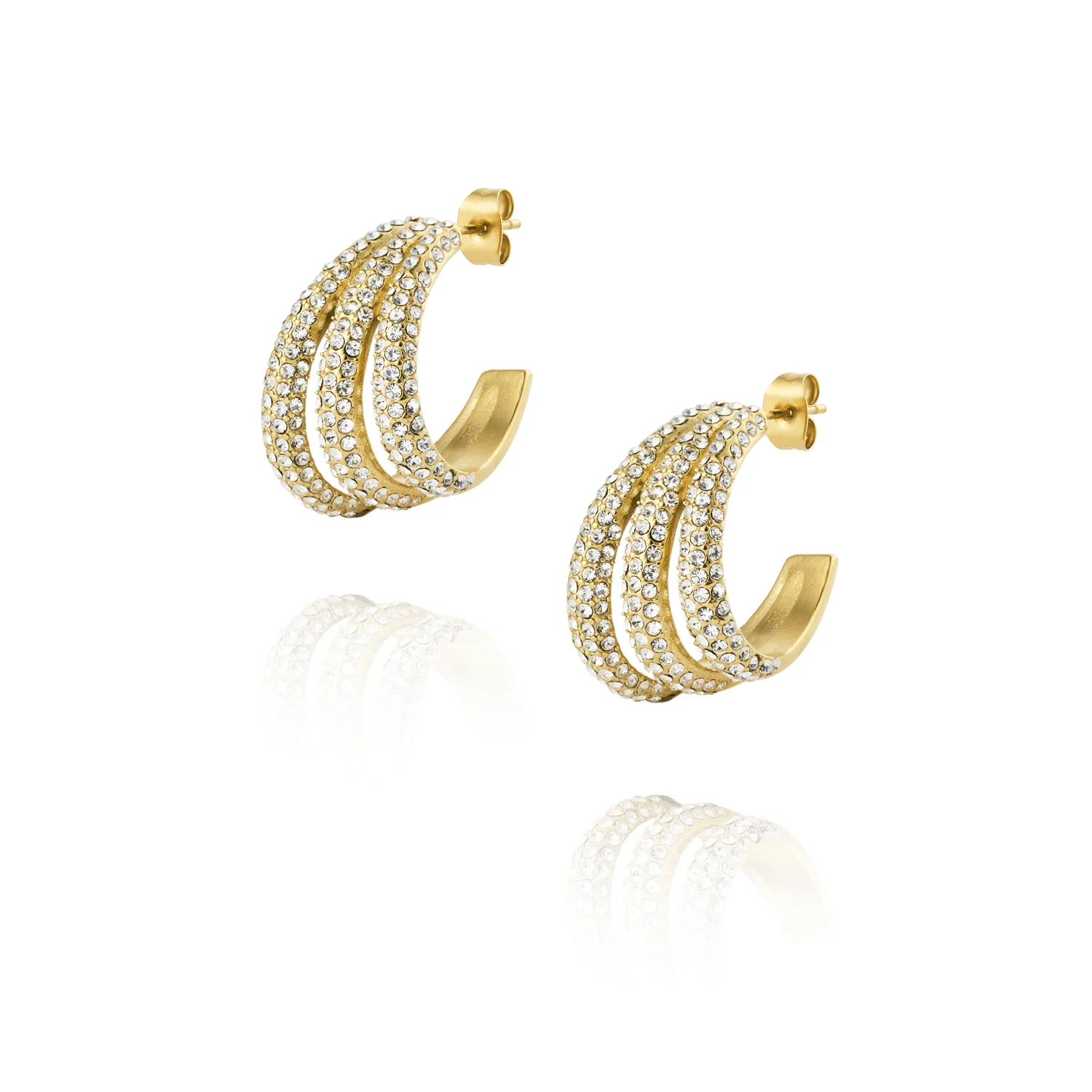 Mockberg Kenza Gold Plated Aurelia Earrings MB1849 - Image 4