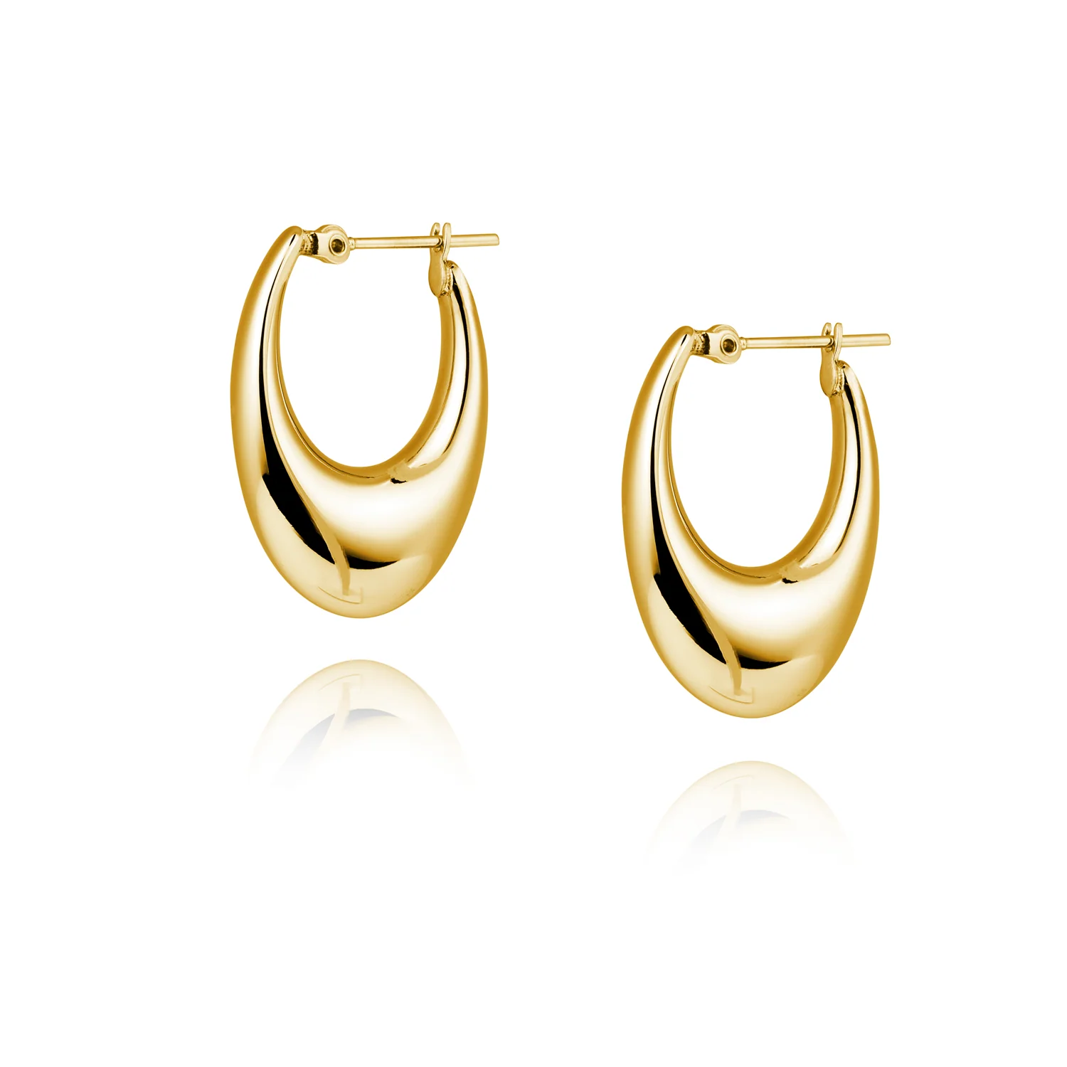 Mockberg Kenza Gold Plated Hoops MB1725 - Image 3
