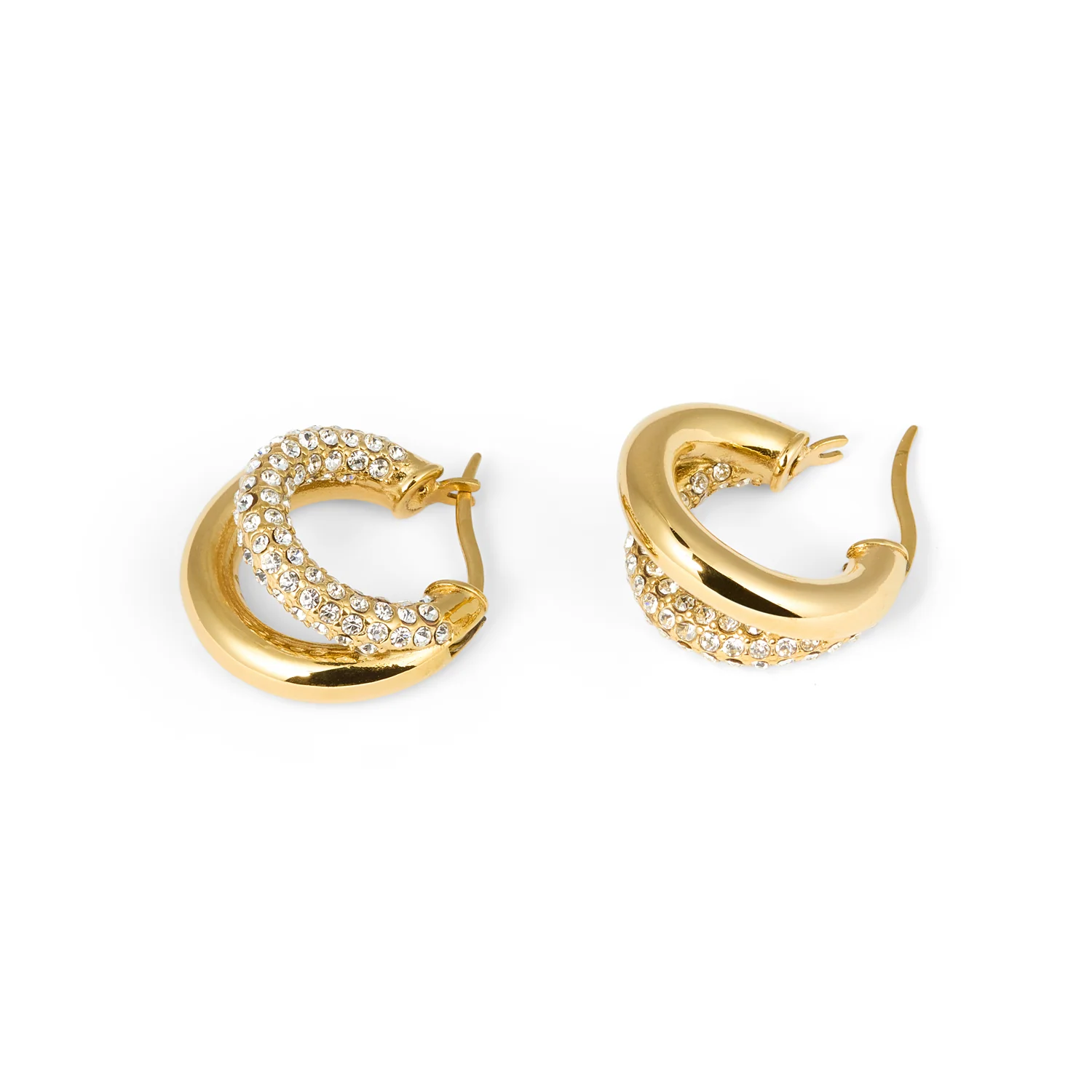 Mockberg Kenza Raya Gold Plated Hoops MB1759 - Image 5