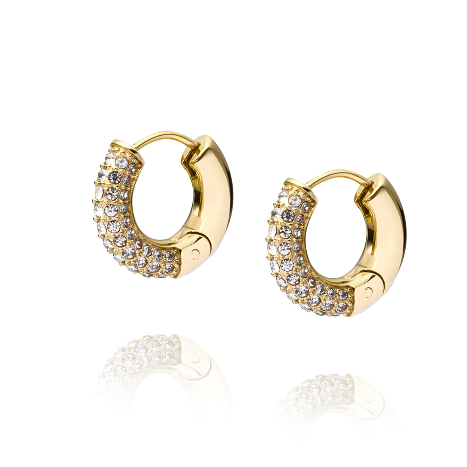 Mockberg Pavé Everyday Medium Hoops MB0192 - Image 3