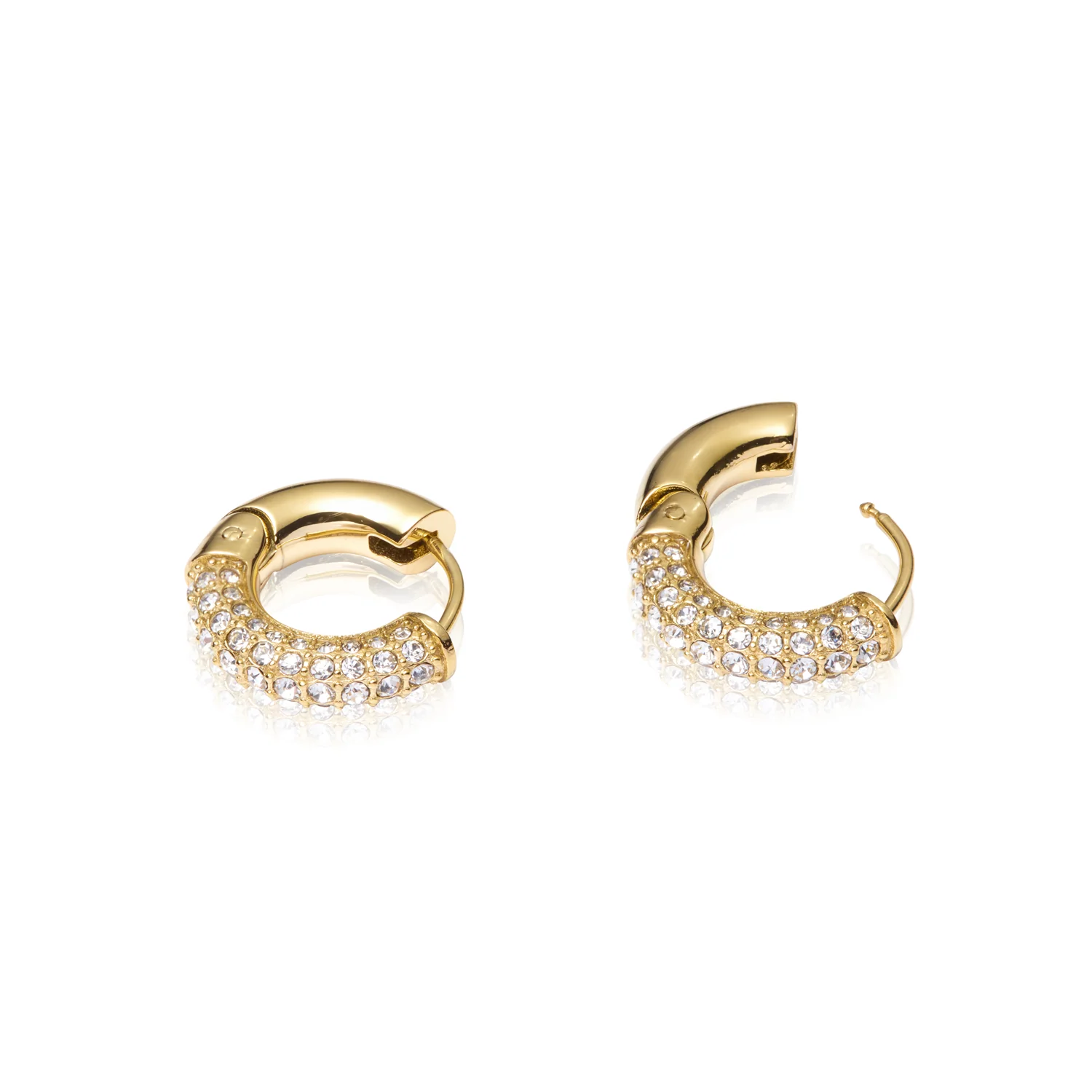 Mockberg Pavé Everyday Medium Hoops MB0192 - Image 4