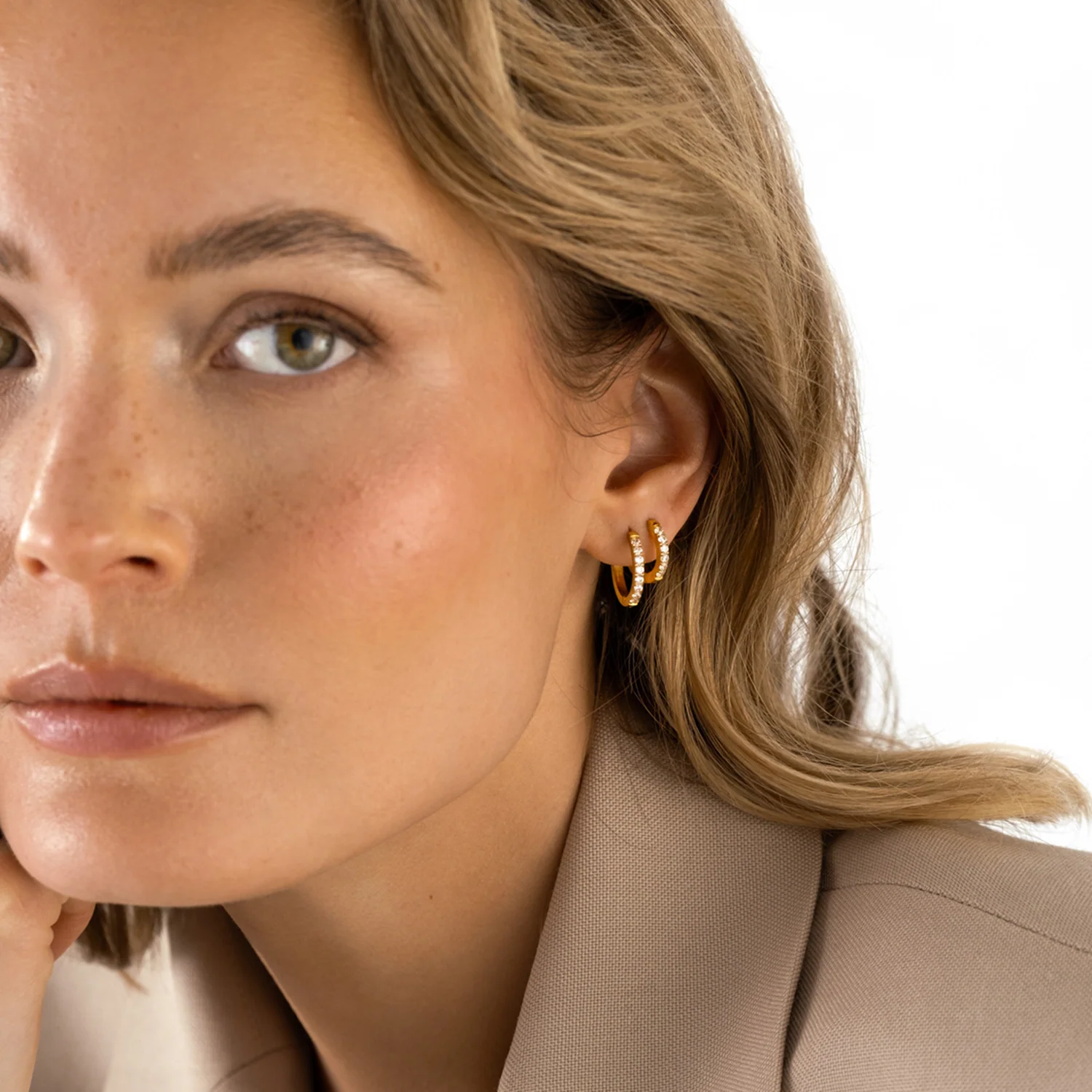 Mockberg Shiny Hoops Medium MO586 - Image 2