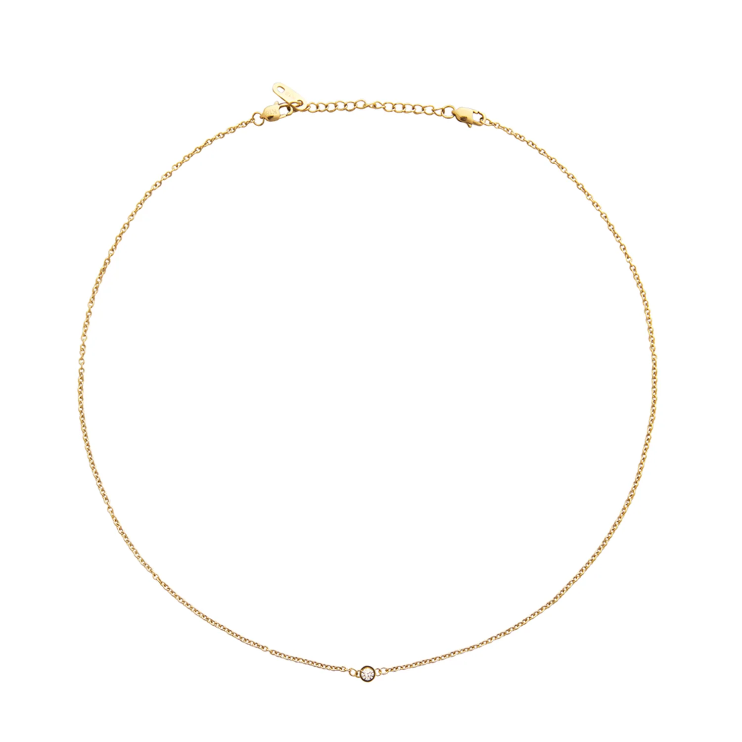 Mockberg Thin Diamond Necklace MO560 - Image 3