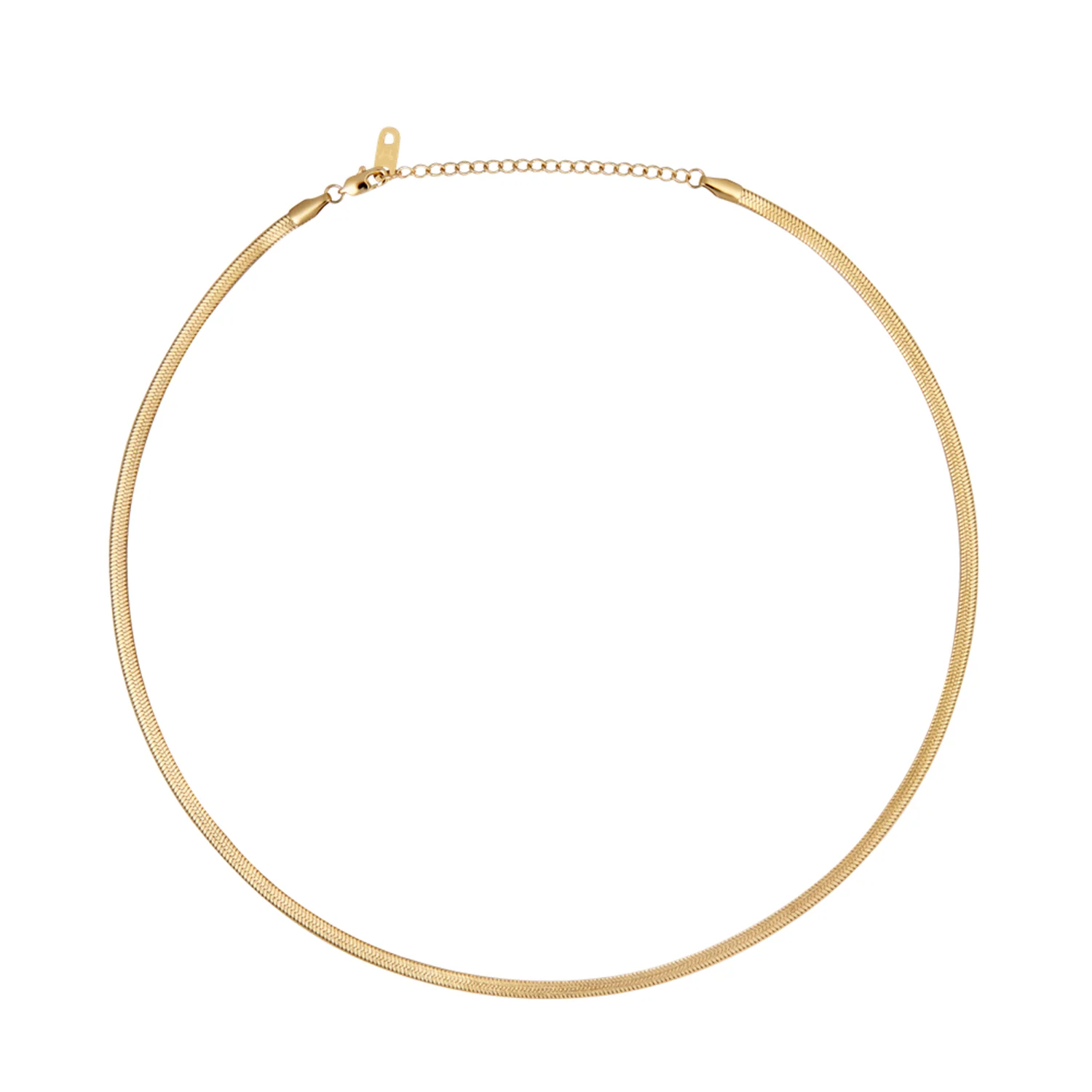 Mockberg Thin Snake Necklace MO577 - Image 3