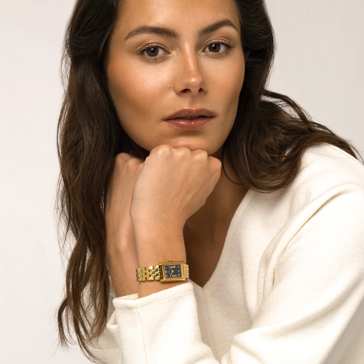 Mockberg Timeless Gold-coloured Noir Watch MO243 - Image 2