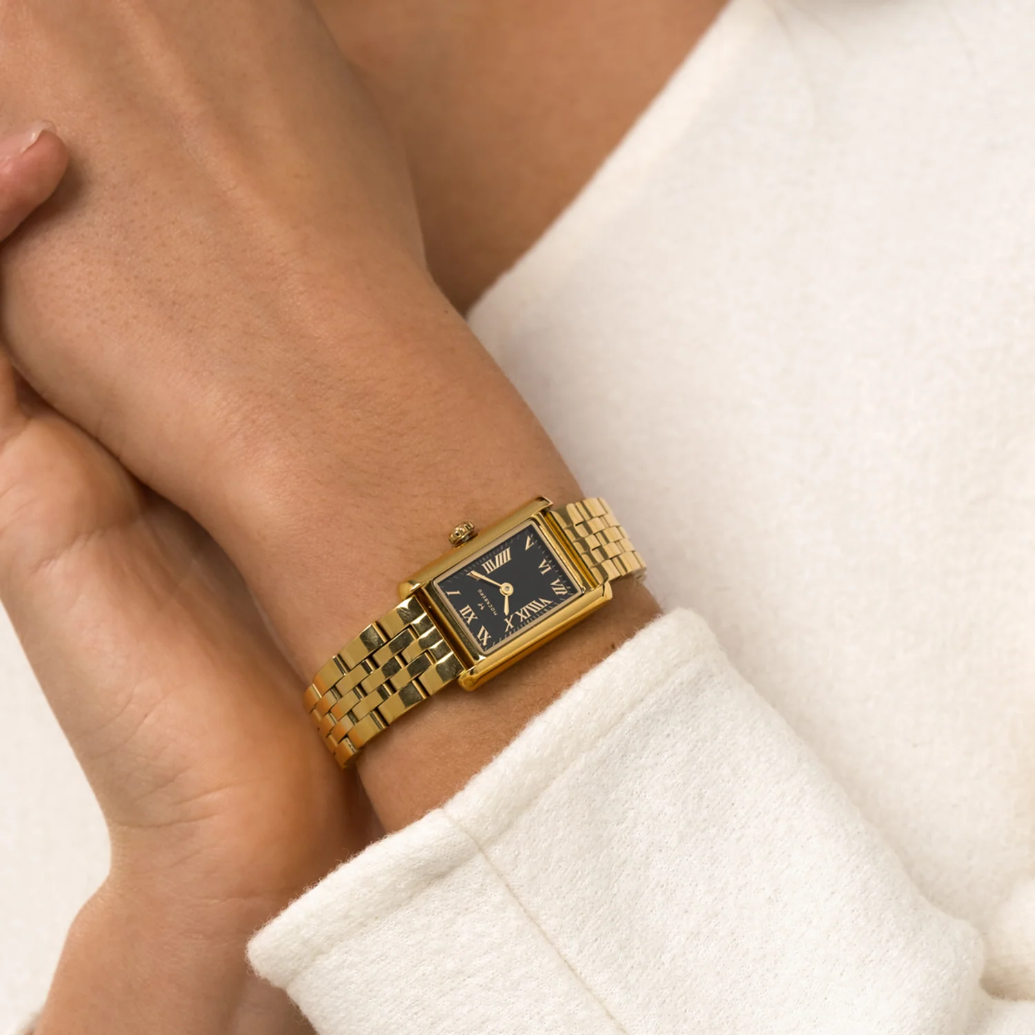 Mockberg Timeless Gold-coloured Noir Watch MO243 - Image 3