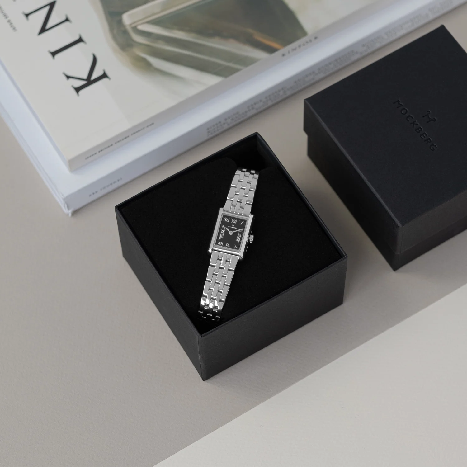 Mockberg Timeless Silver Noir Watch MO244 - Image 4
