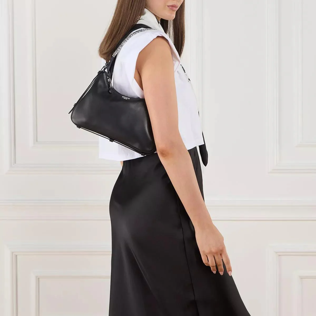 Moschino Black Shoulder Bag 2001-A0270630 - Image 2