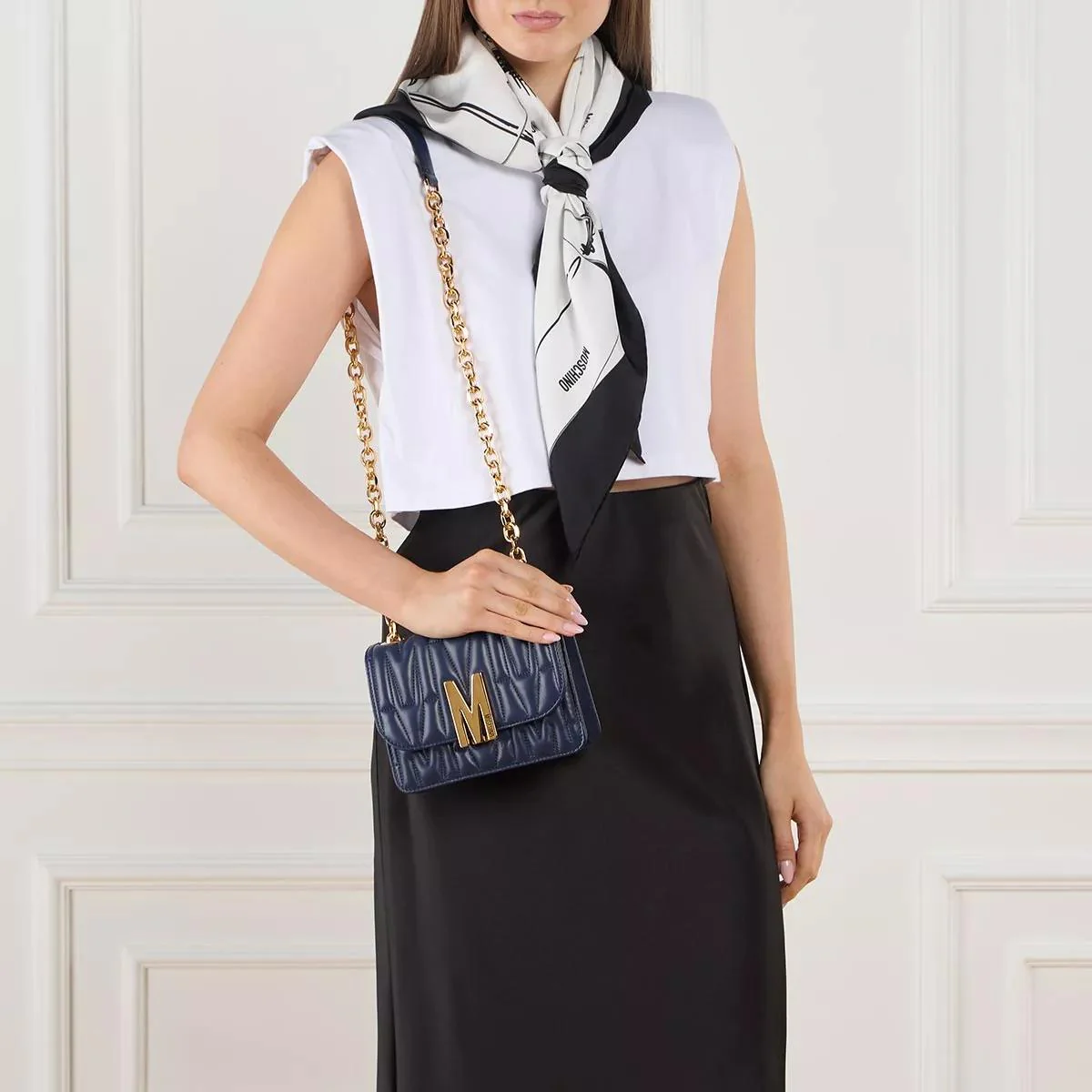 Moschino Blue Crossbody Bag 2001-A0270644 - Image 2