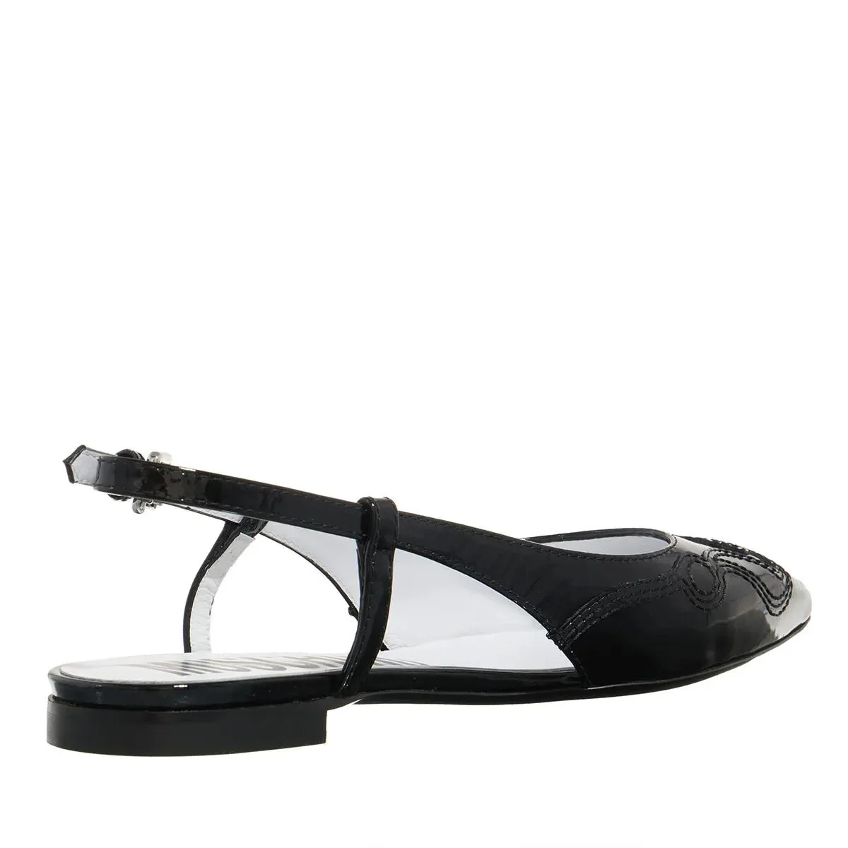 Moschino Zwarte Leren Espadrilles 2001-A0477082_39 - Image 2