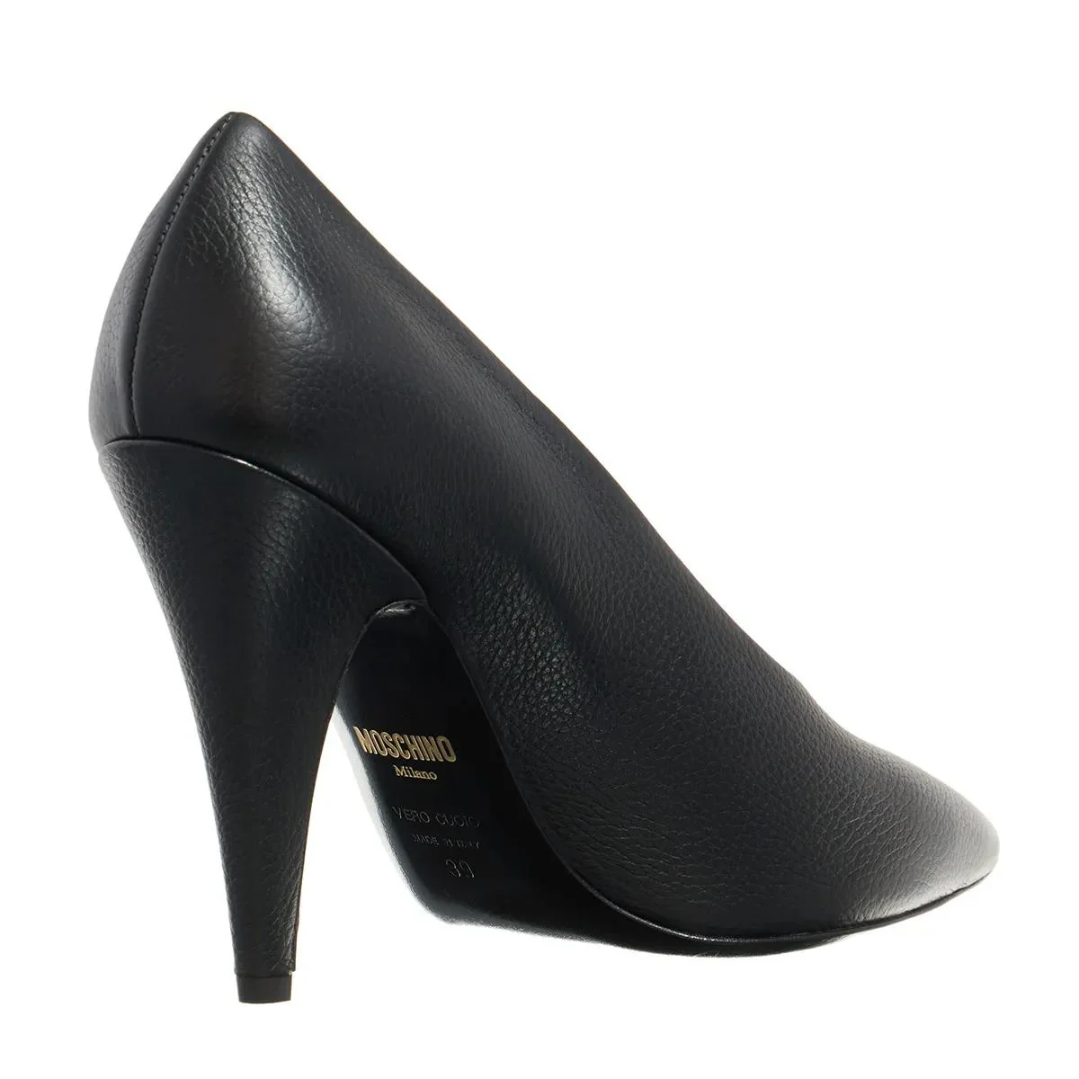 Moschino Zwarte Leren Pumps 2001-A0477070_38 - Image 2